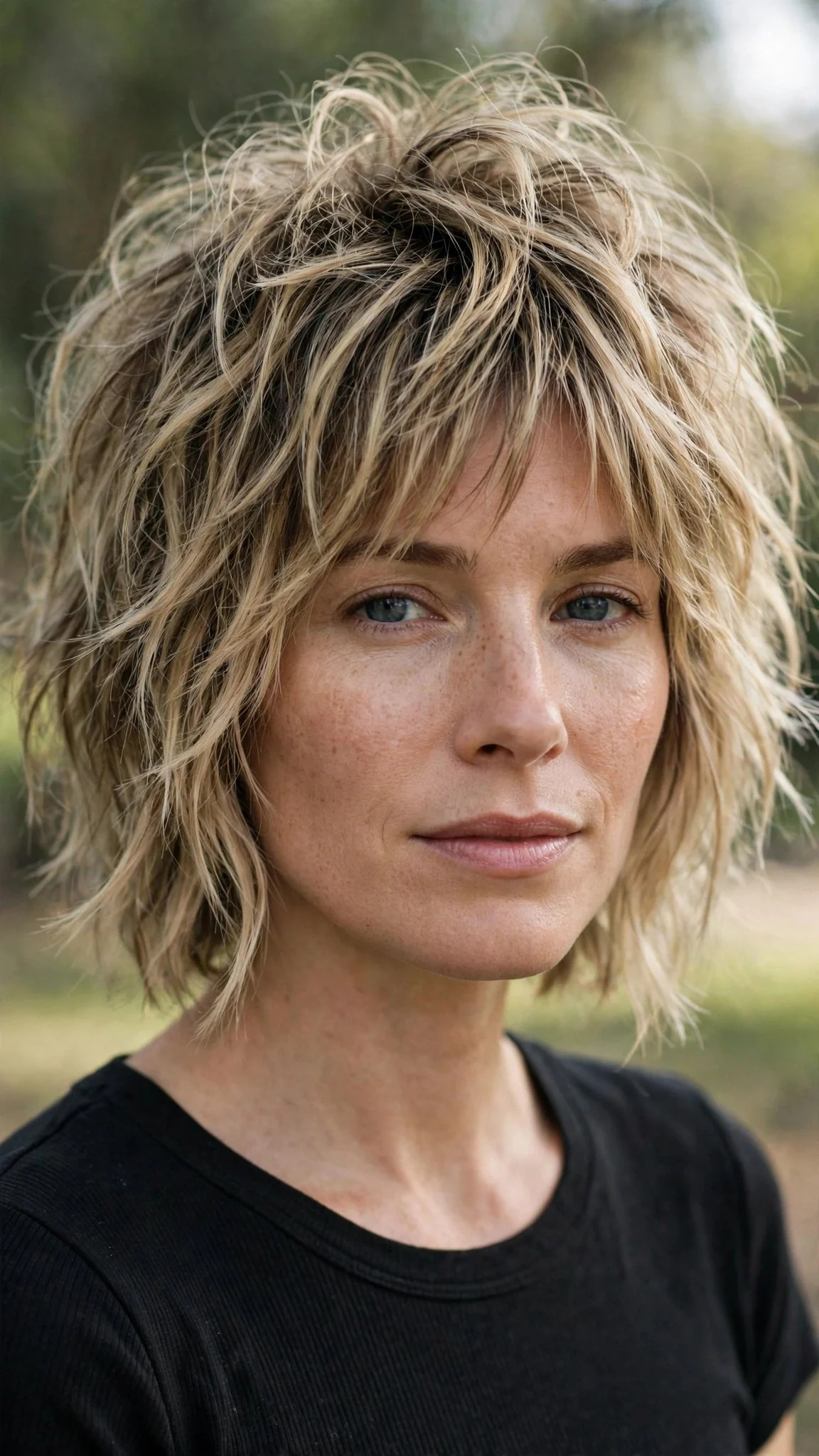 Shaggy Choppy Bob