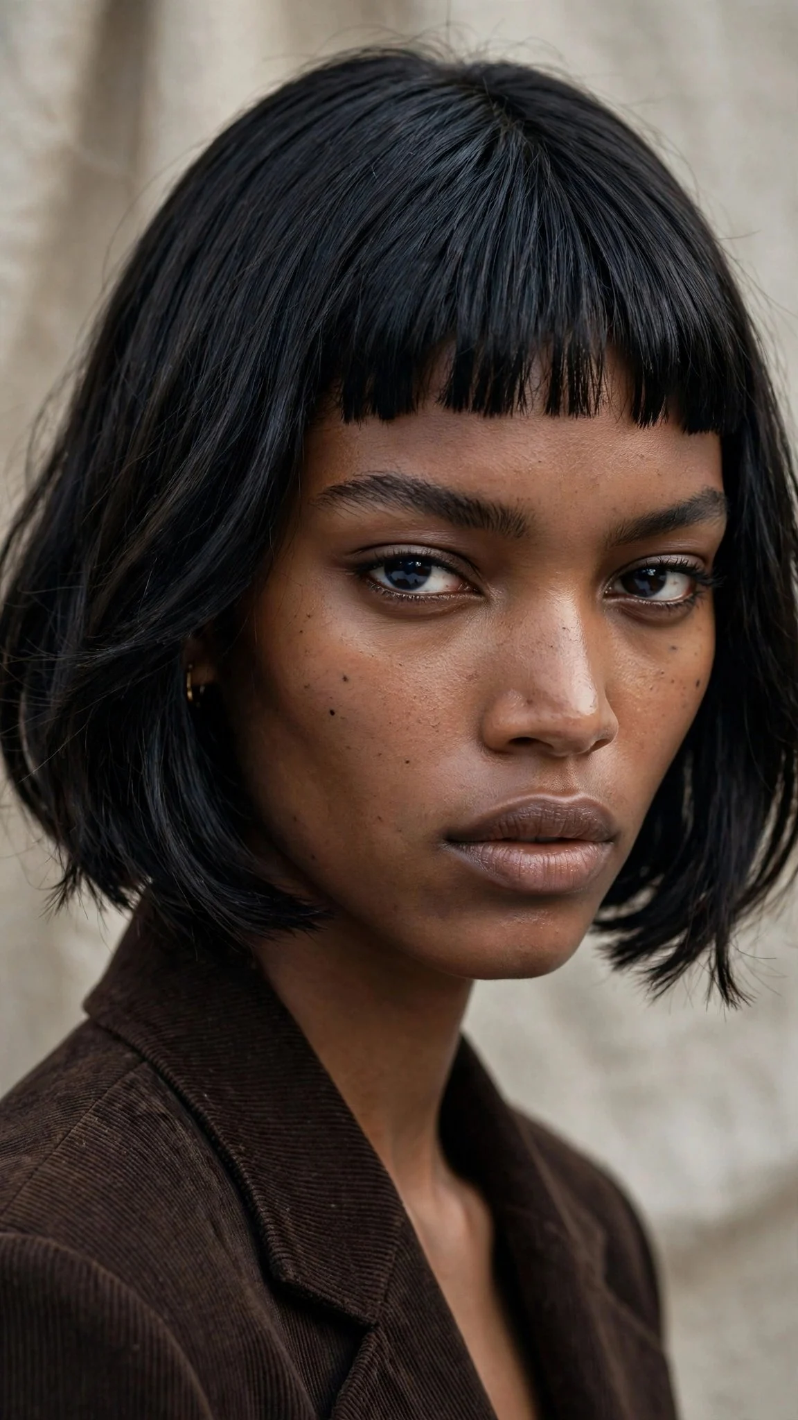 Chin Bob With Micro Fringe
