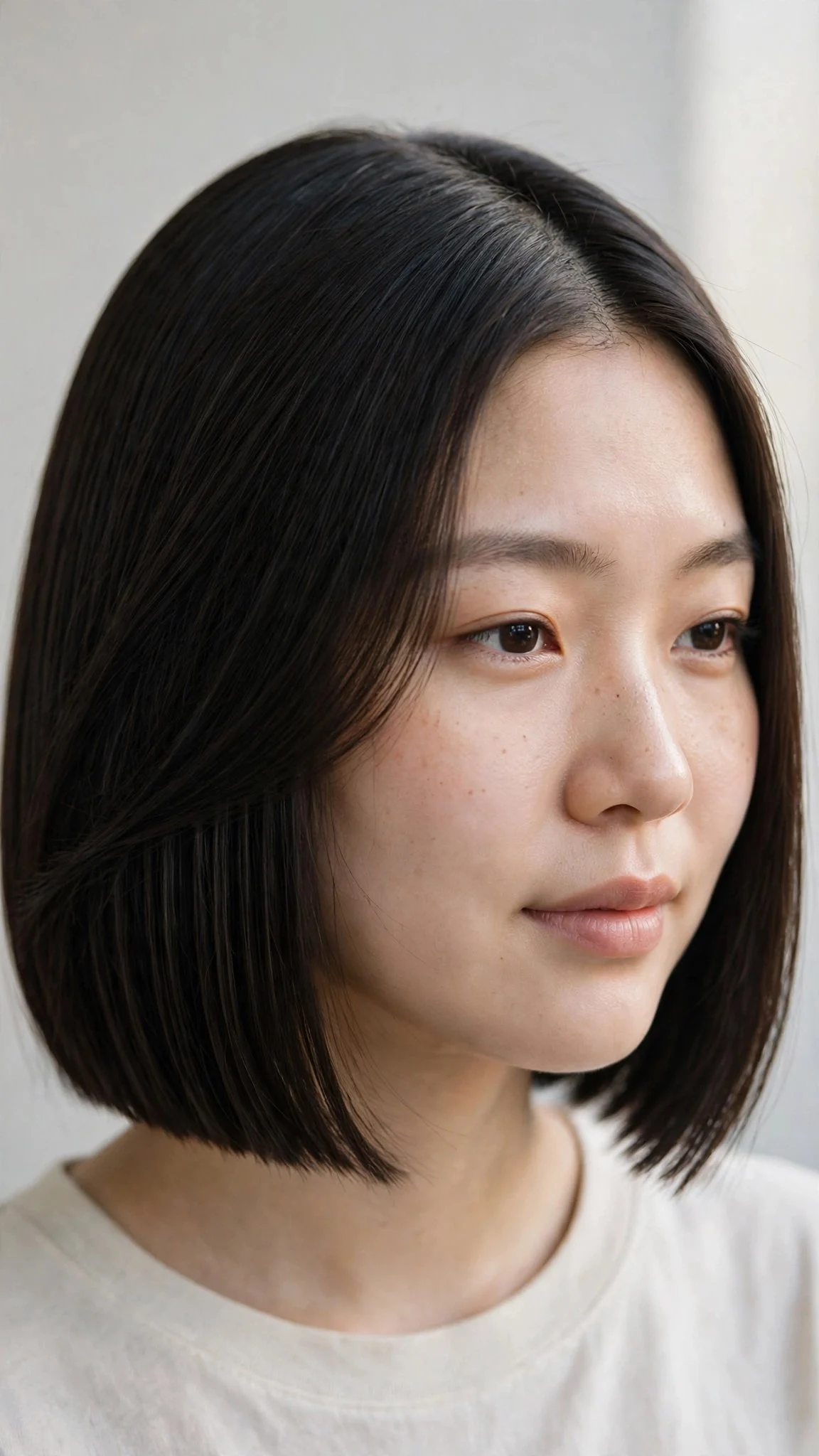 Blunt Side-Parted Bob
