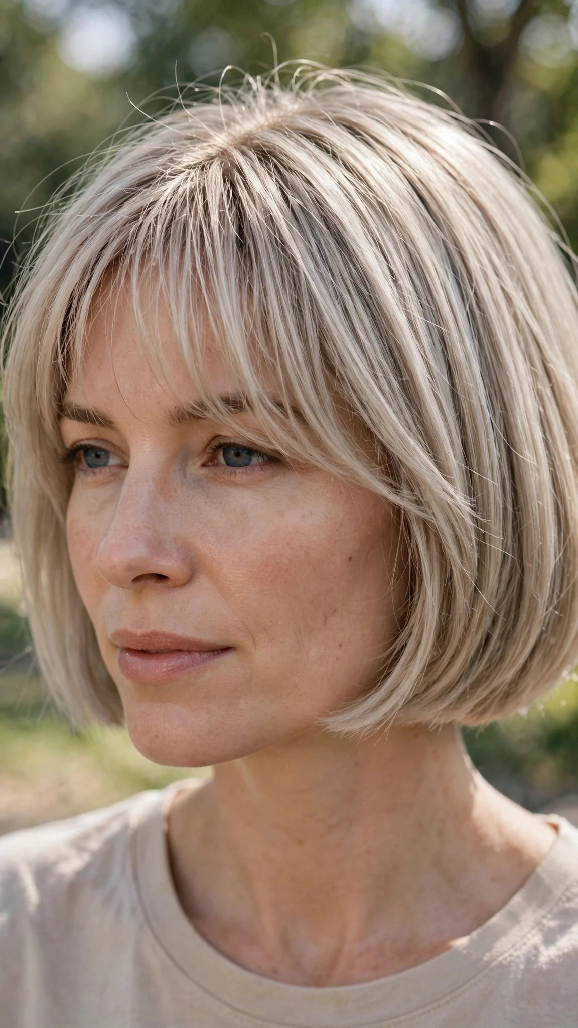 Wispy Bang French Bob