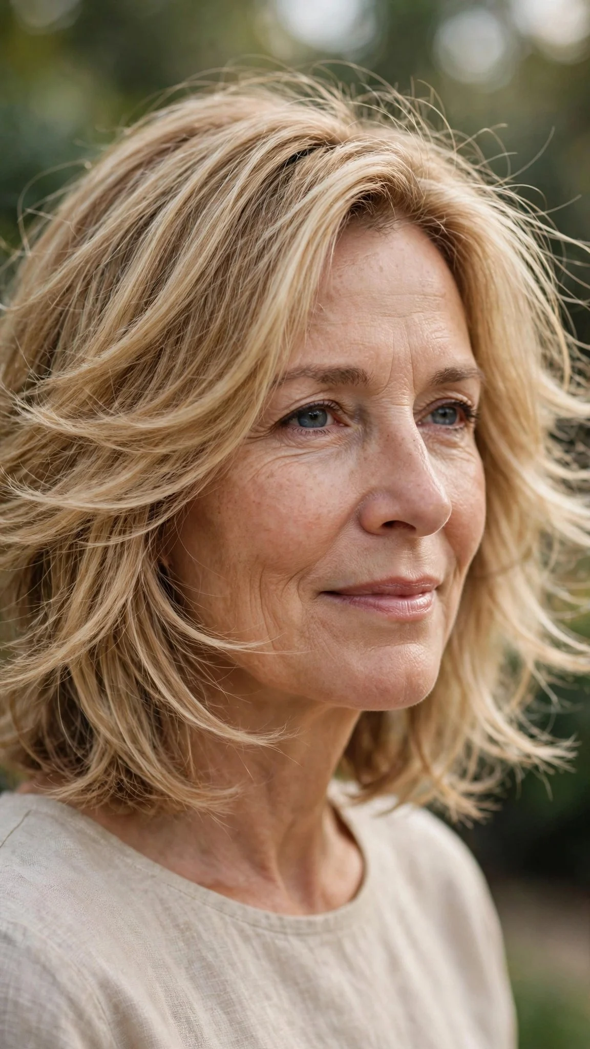 Feathered Chin-Length Layers