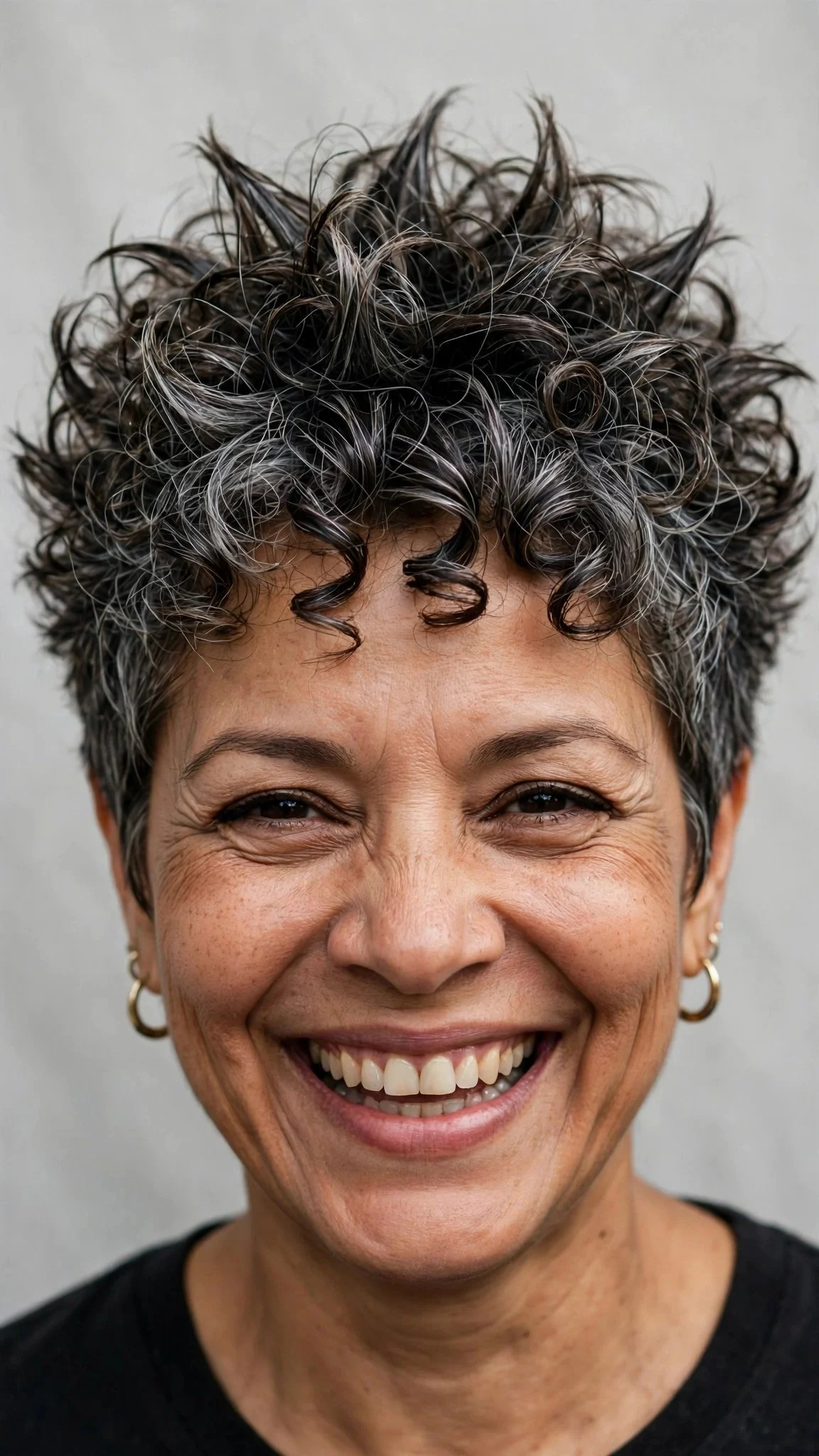 Curly Spiky Pixie Cut