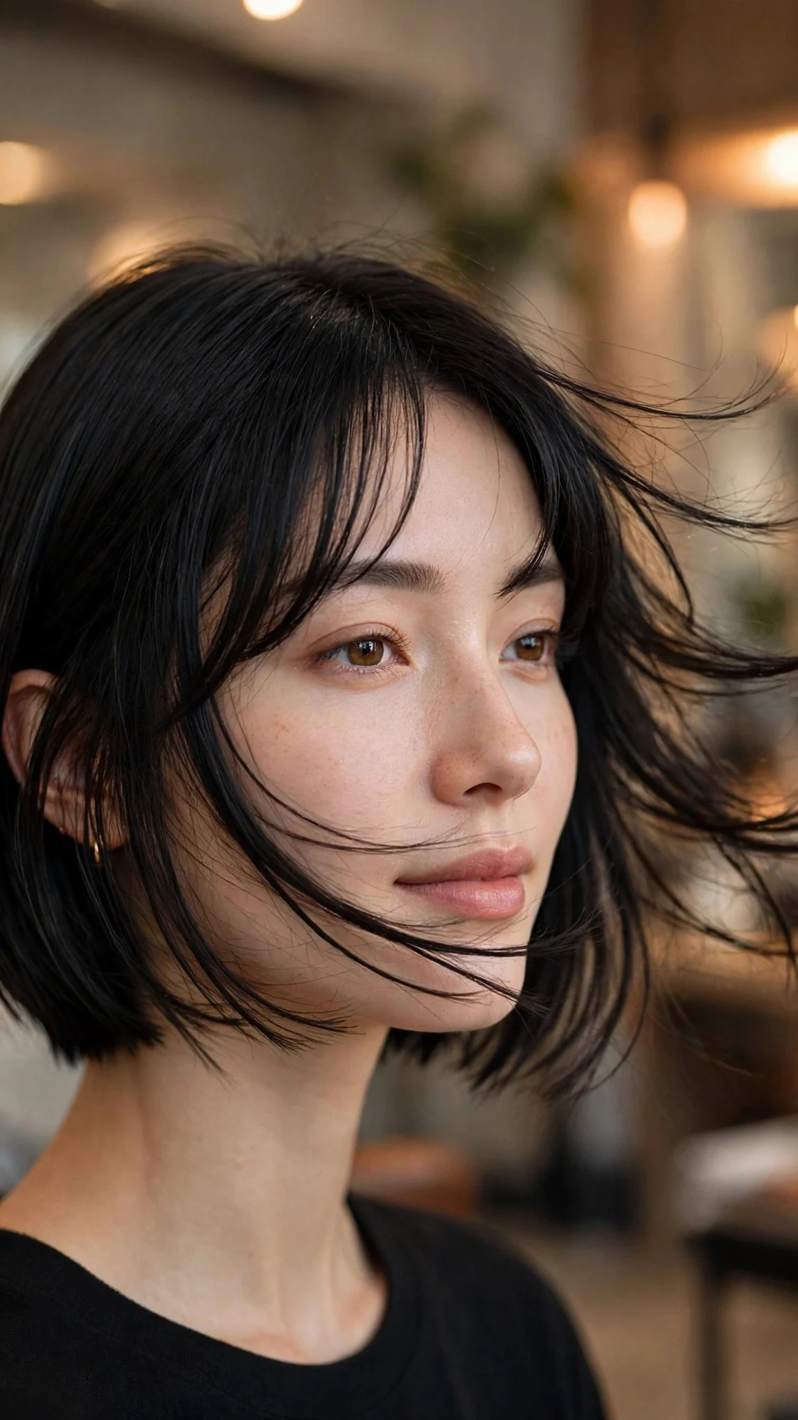 Arched Bangs on an A-Line Bob