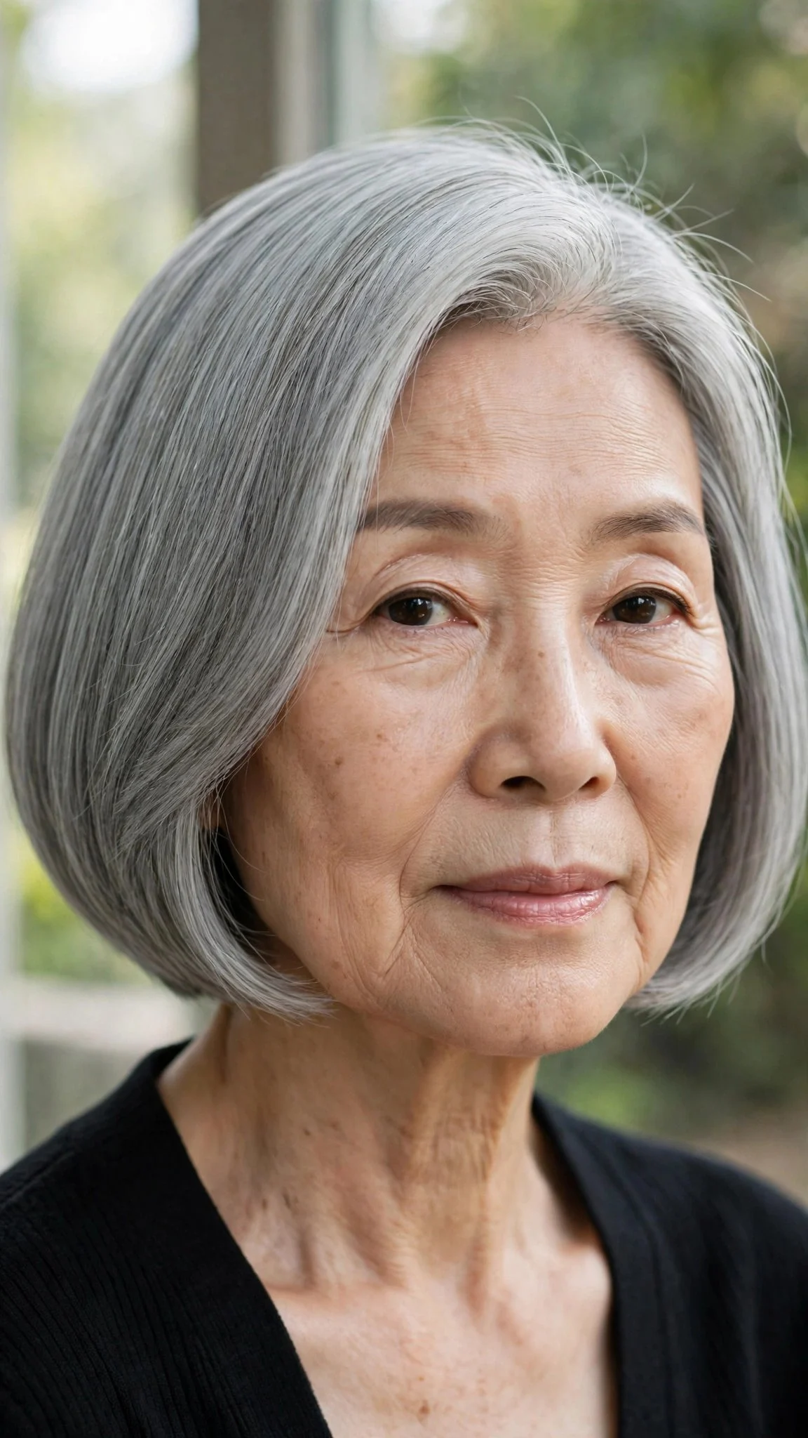 Elegant Gray Bob