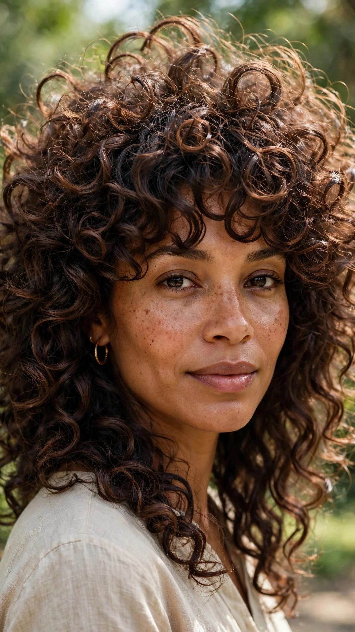 Curly Shag with Defined Layers