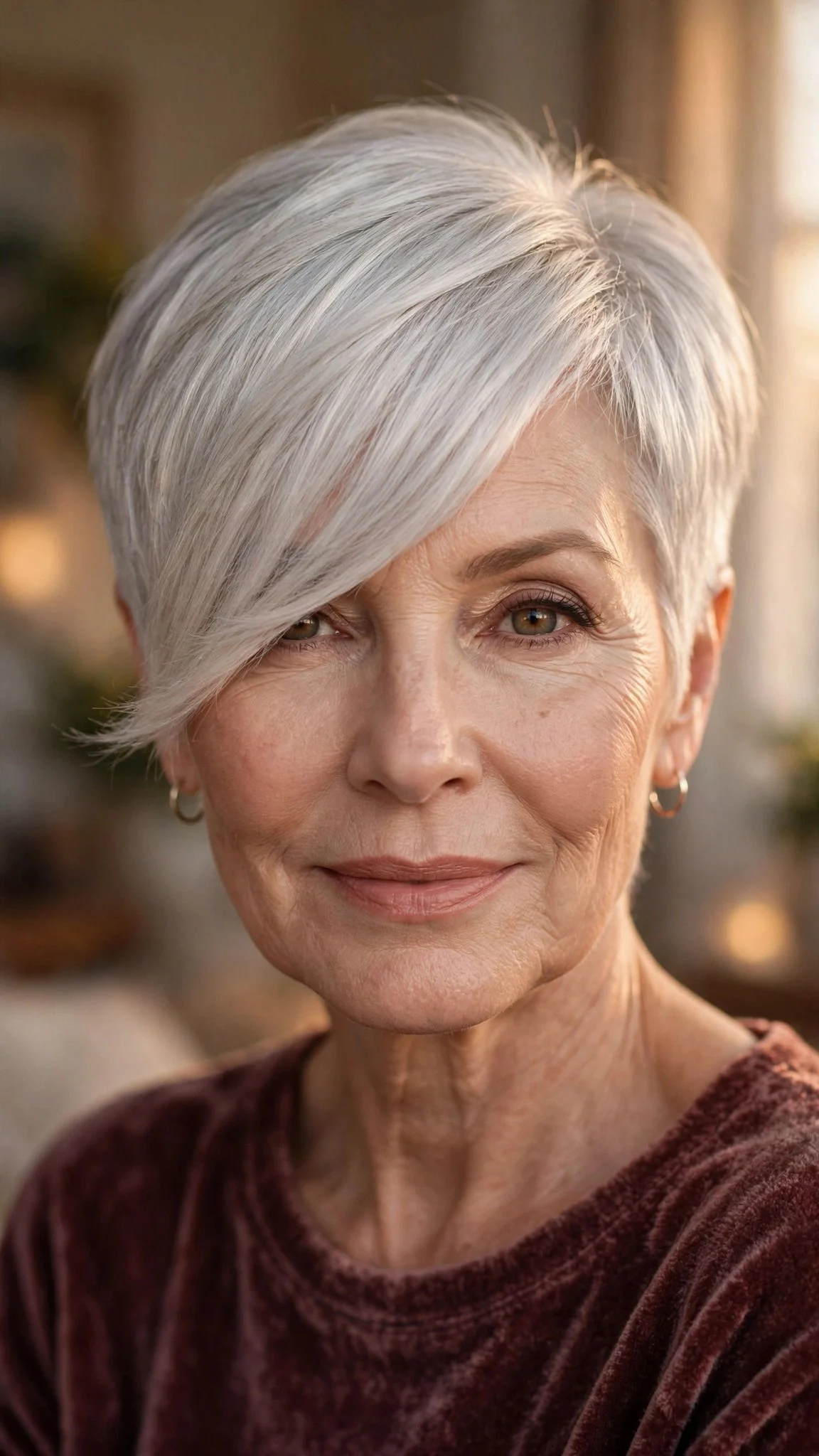 Pixie With Long Side Bangs
