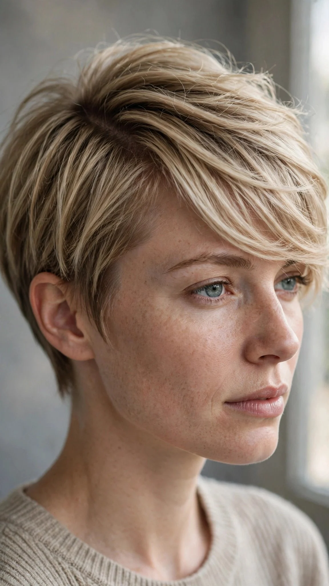 Side-Swept Pixie Crop