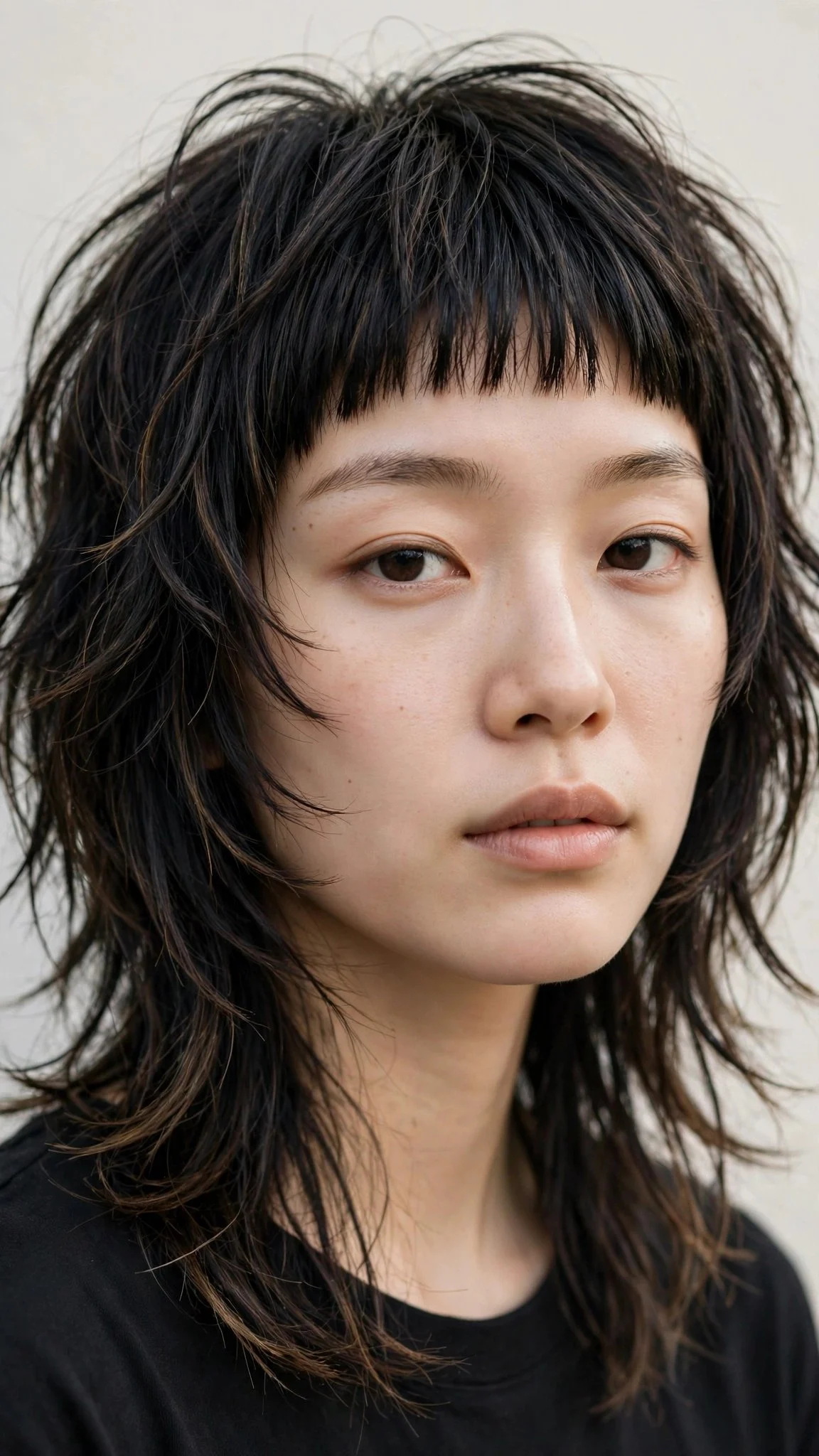 Wolf Shag with Baby Bangs