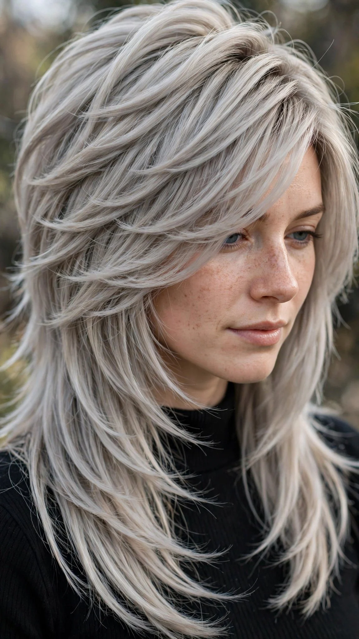 Ash Blonde Tapered Wolf