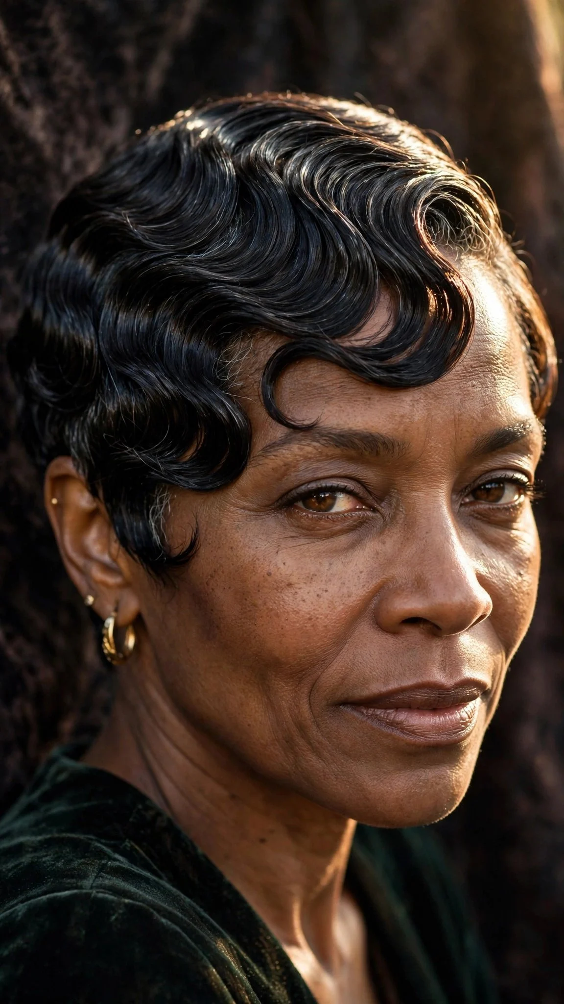 Sculpted Finger Wave Pixie