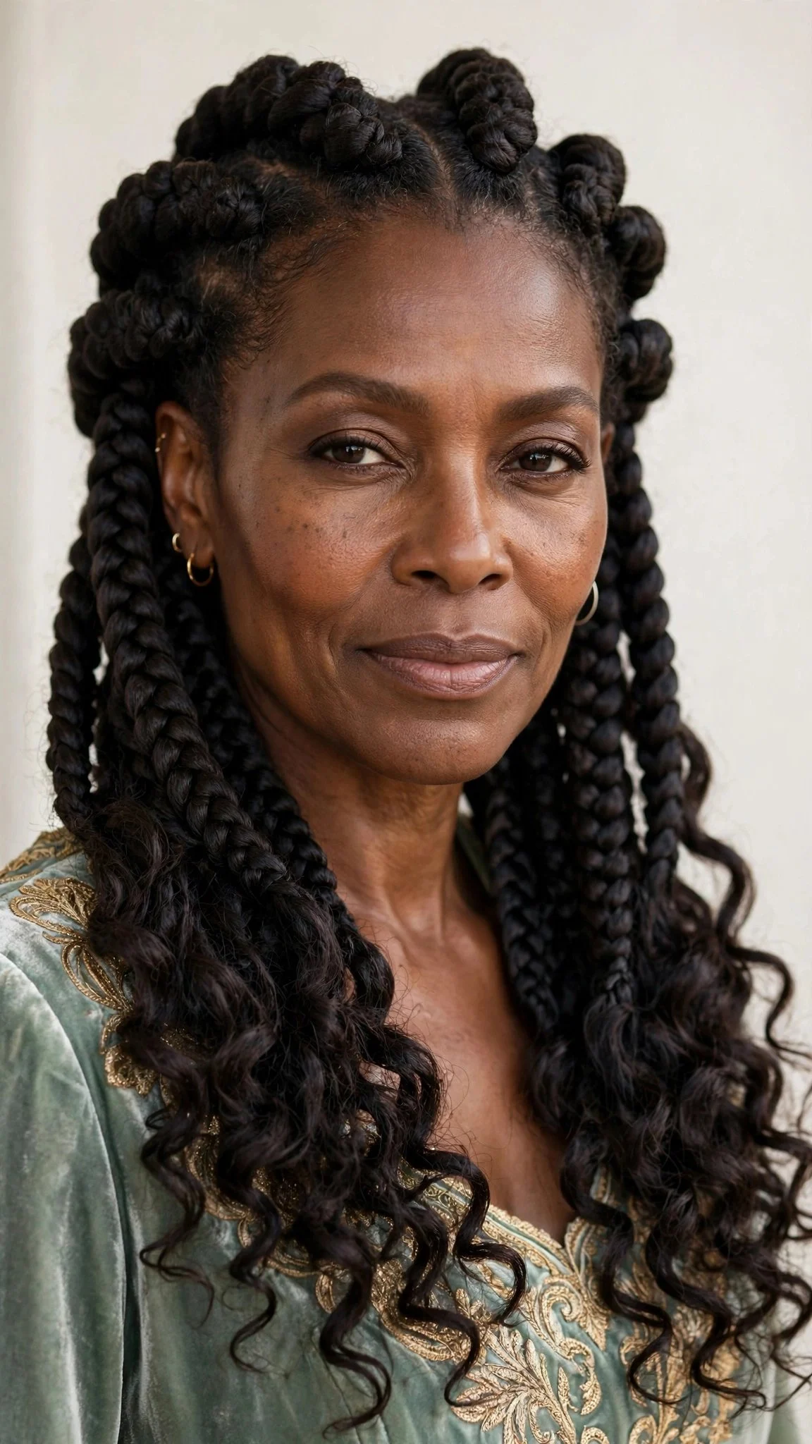 Goddess Braids With Loose Ends