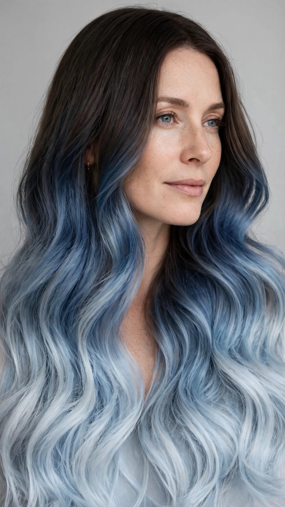 Icy Blue Ombre Fade