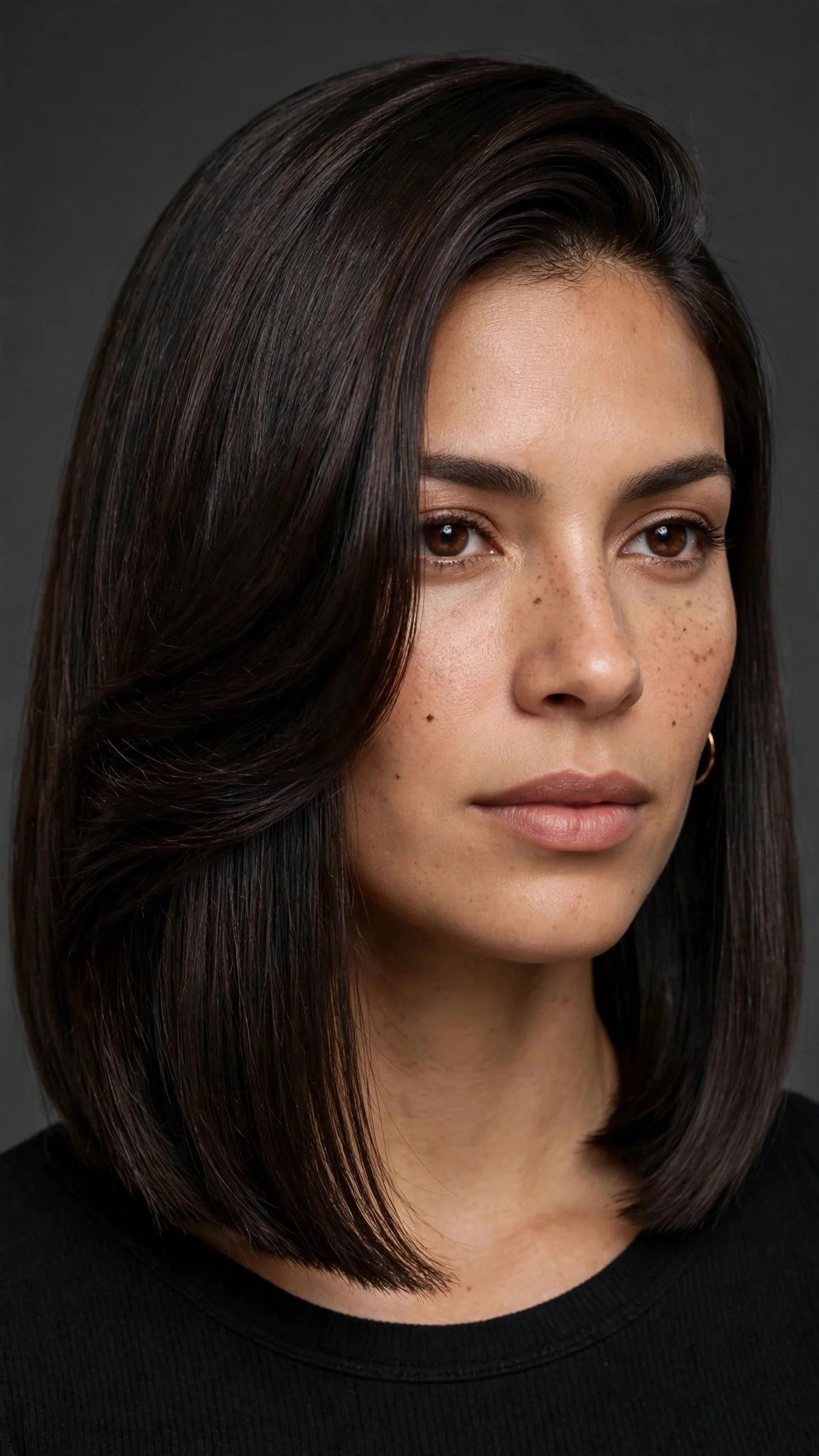 Side-Parted Shoulder Cut