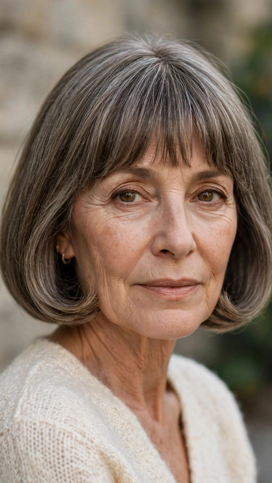 Classic French Bob With Bangs