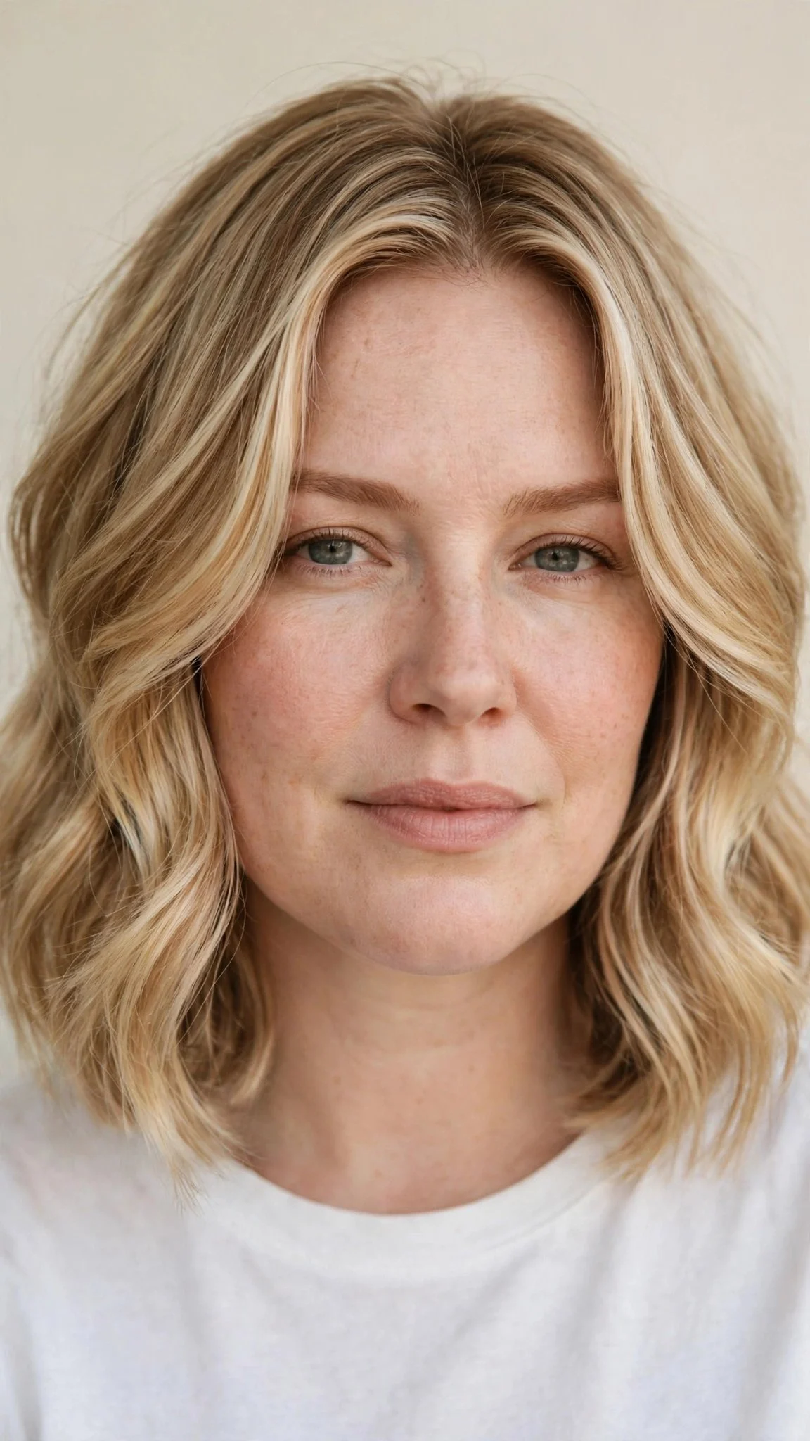 Wavy Lob with Face-Framing Layers