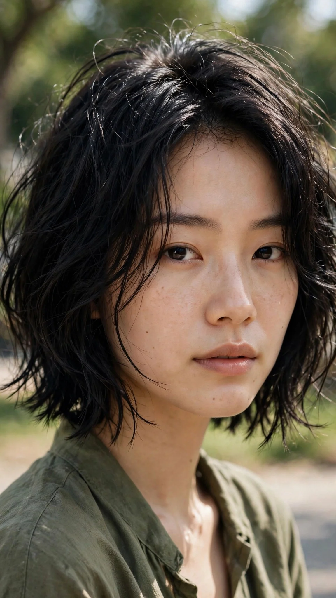 Tousled Undone French Bob