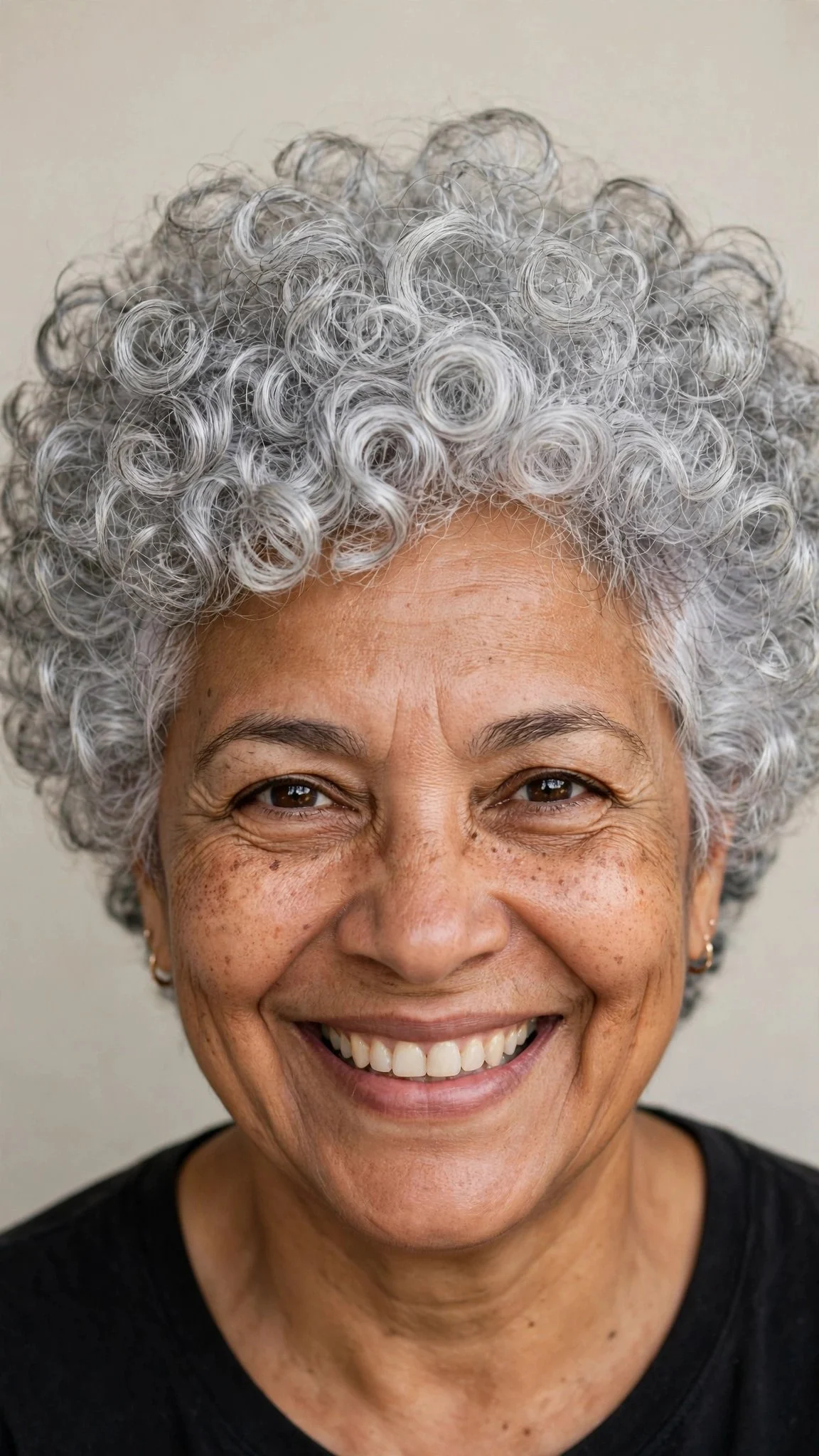 Curly Gray Crop