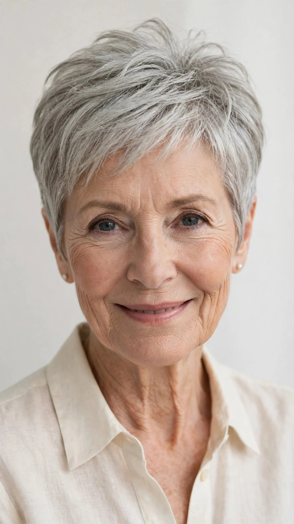 Tapered Pixie With Feathered Crown