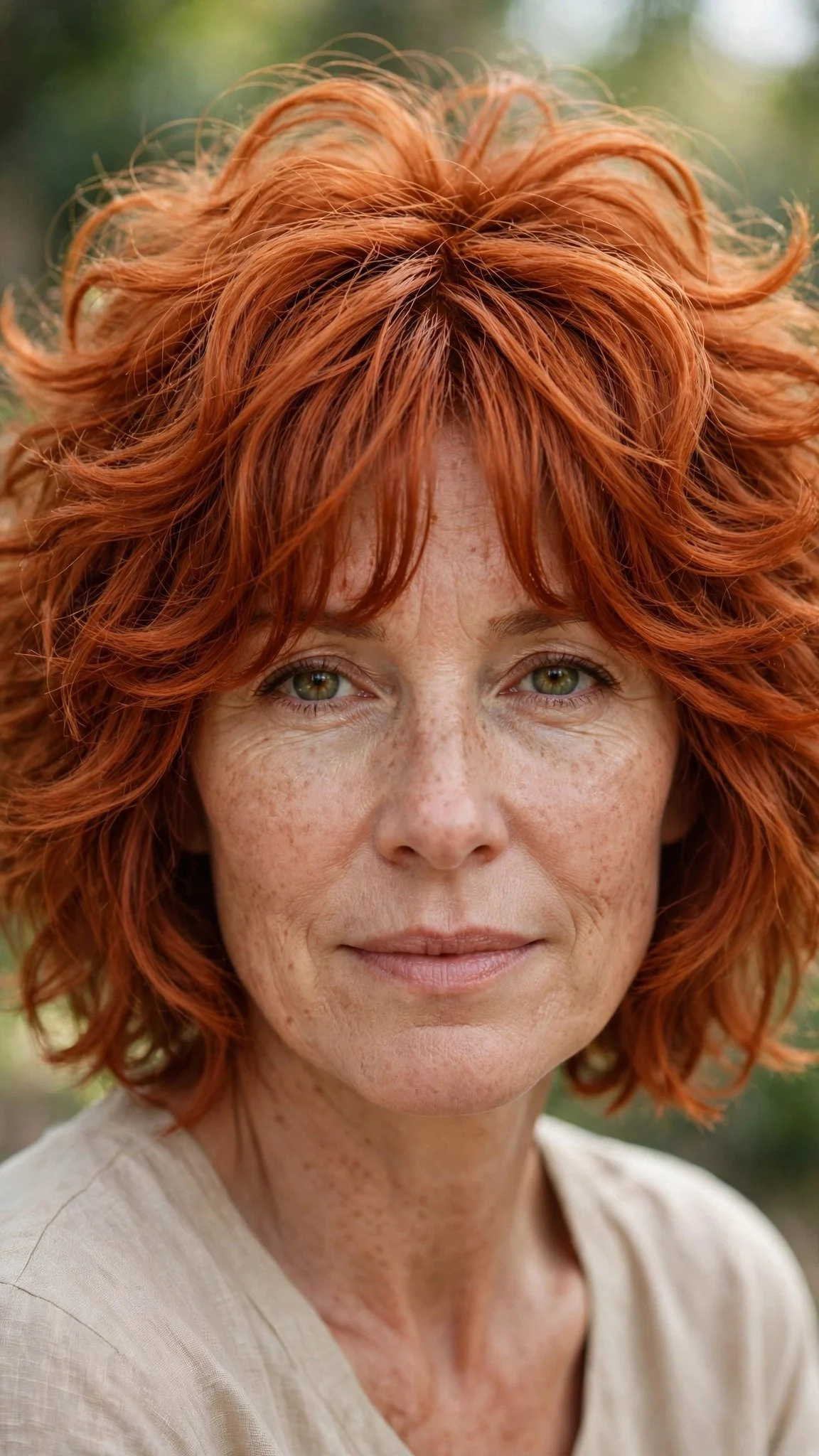 Voluminous Choppy Bob With Curtain Fringe