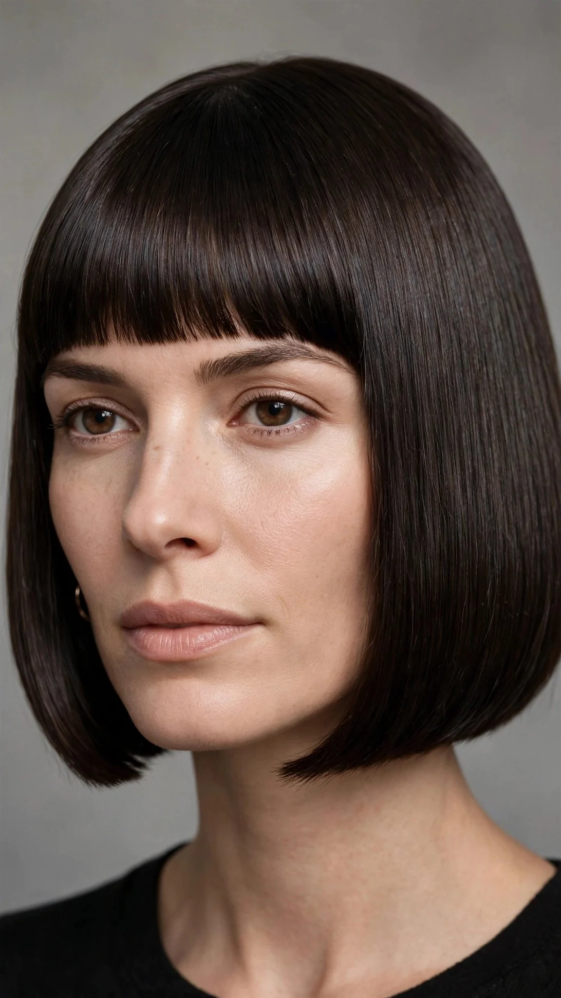 Sleek Straight French Bob