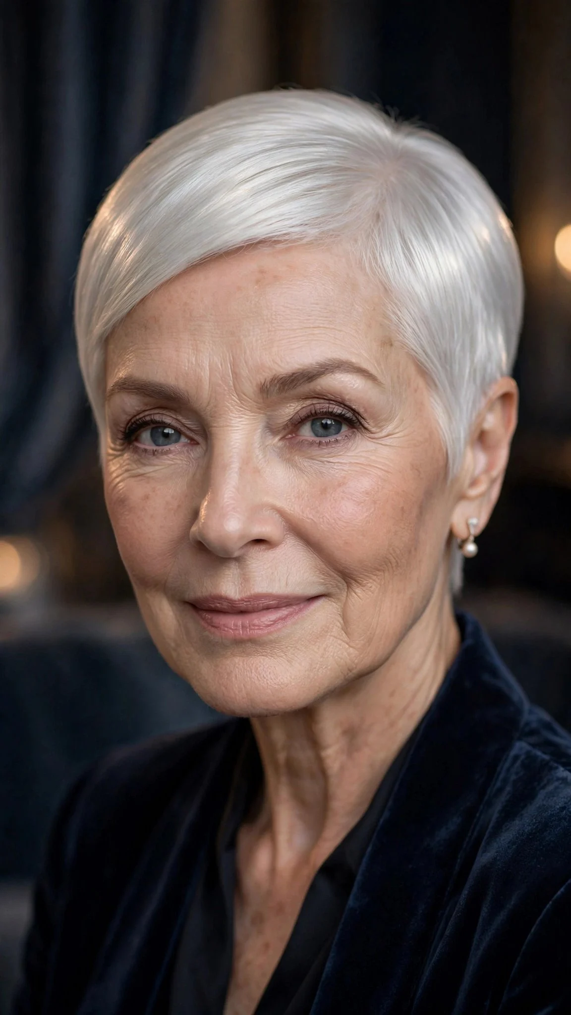 Sleek Platinum Pixie