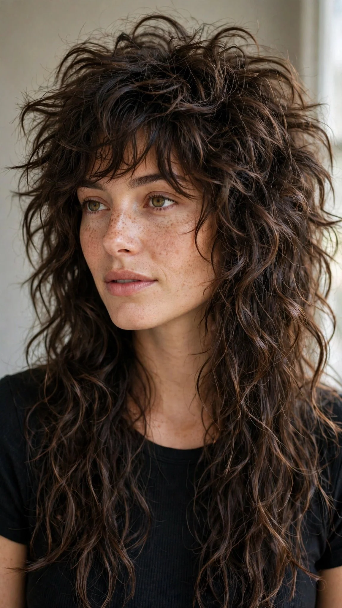 Curly Wolf Cut With Long Length