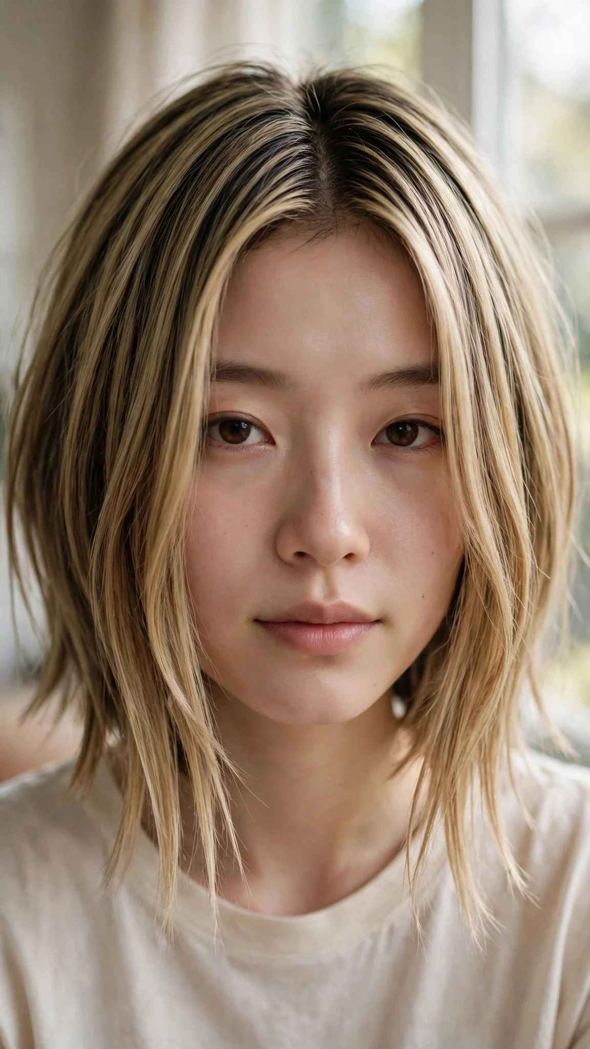 Inverted Bob With Middle Part