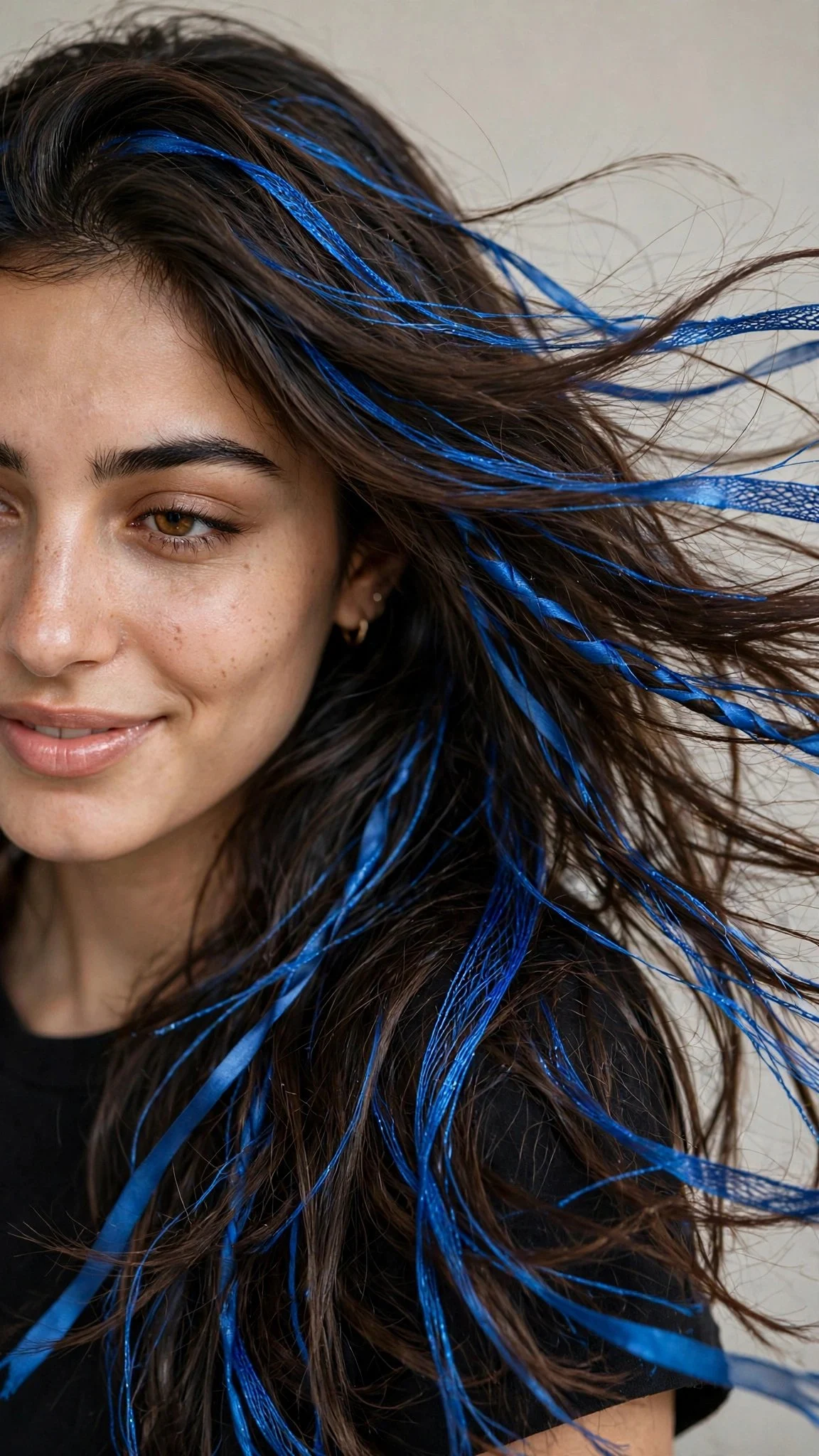 Vivid Cobalt Ribbon Highlights