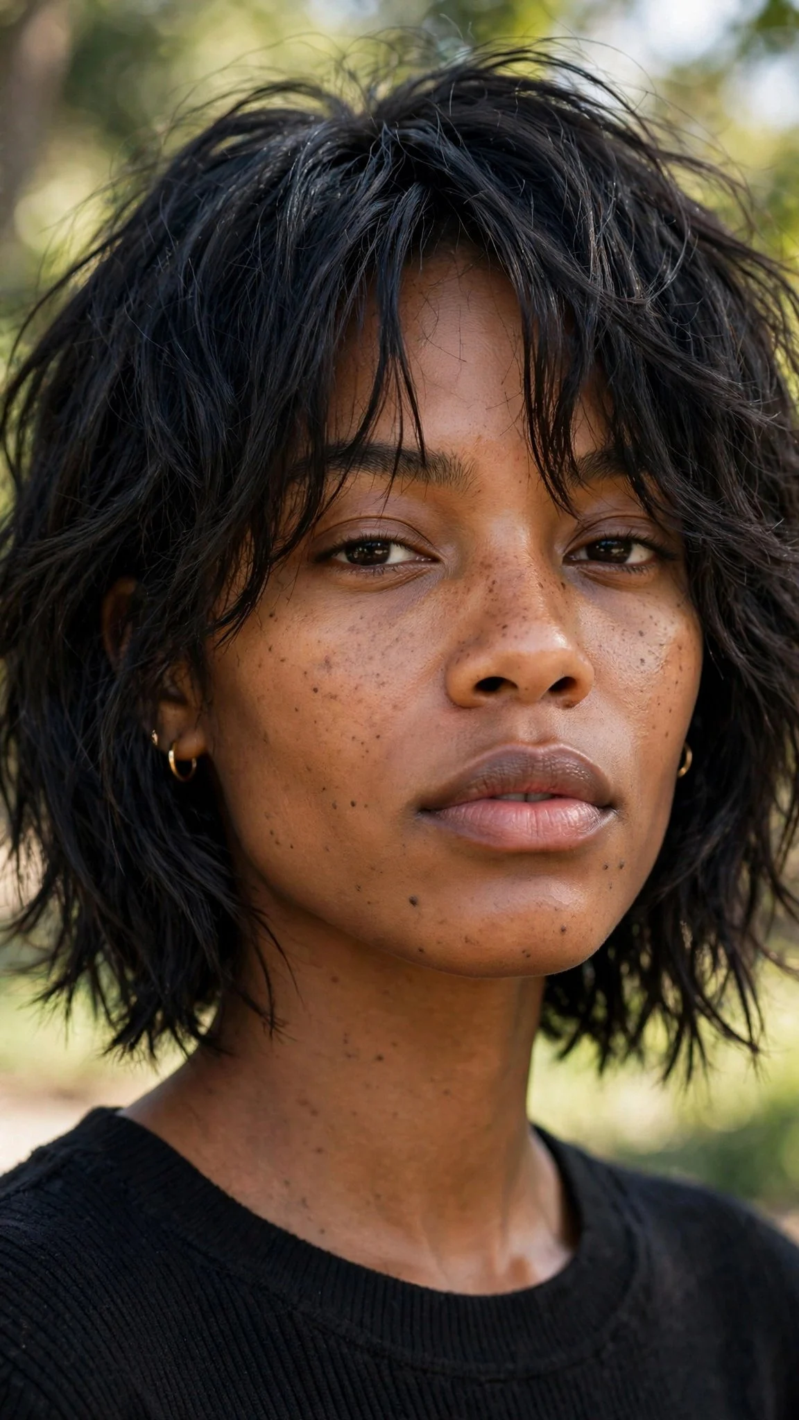 Jaw-Length Choppy Shag Bob