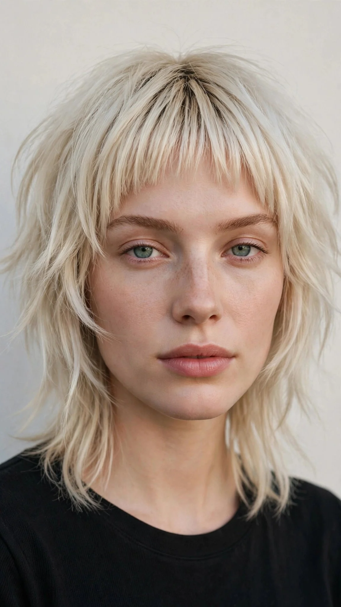 Shaggy Layers with Micro Bangs