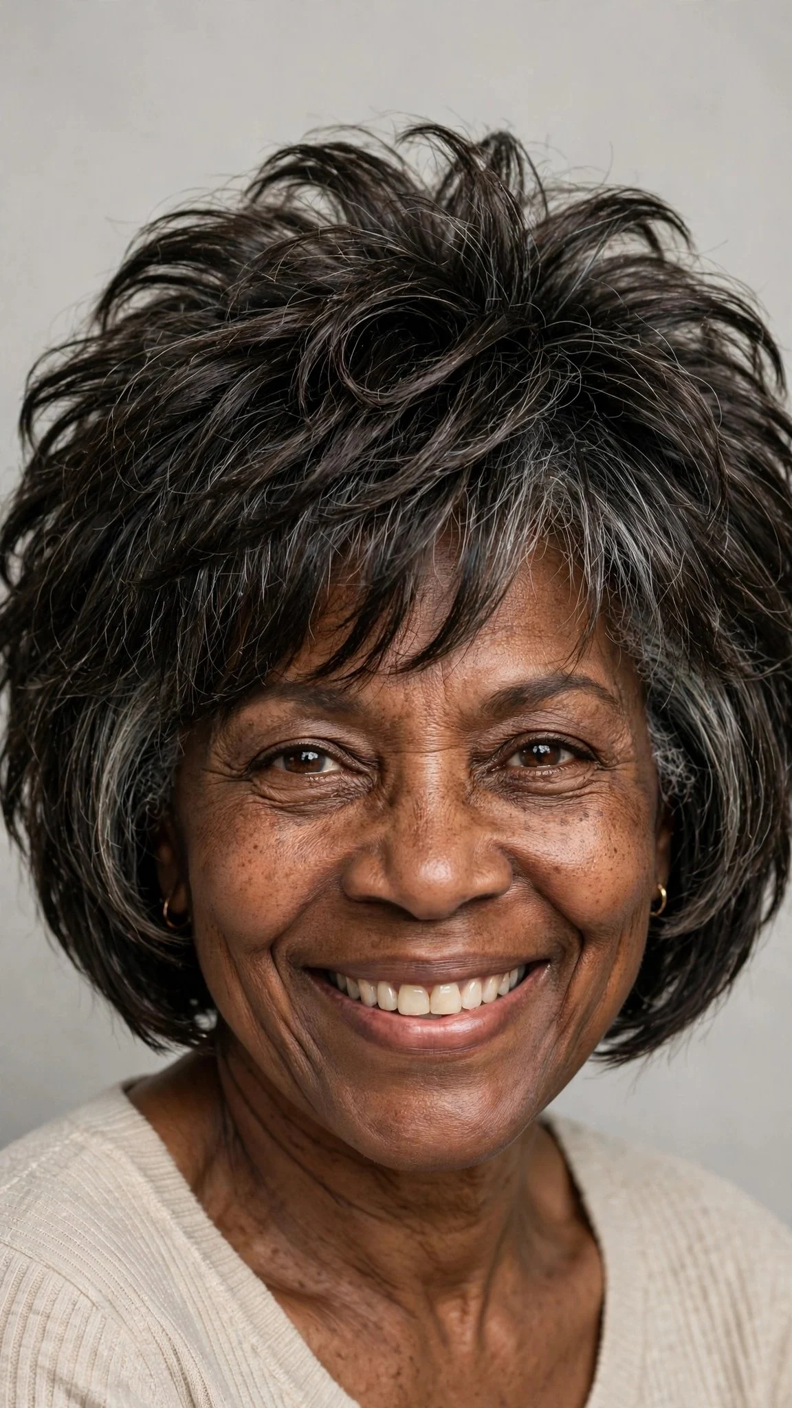 Crown-Lifting Choppy Bob