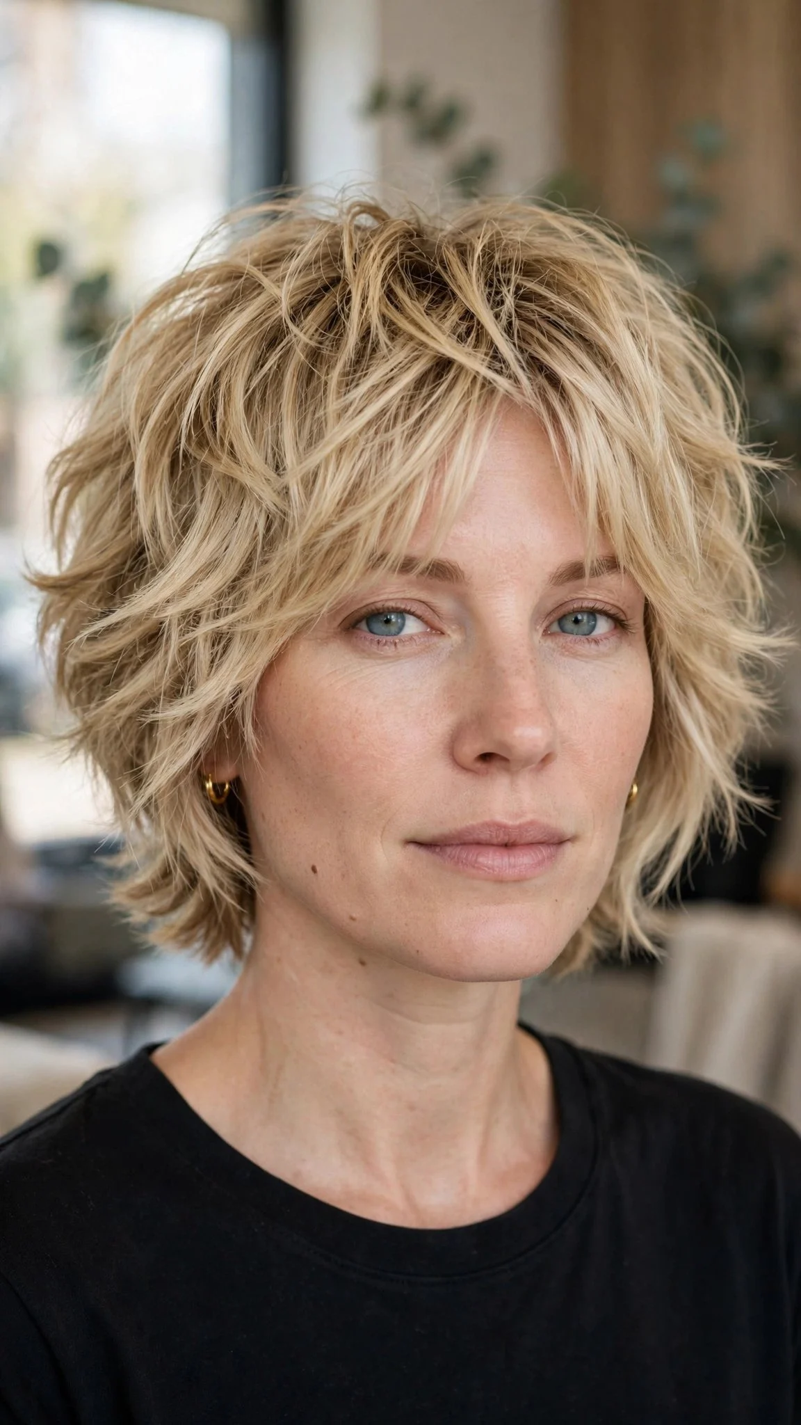 Shaggy Stacked Bob