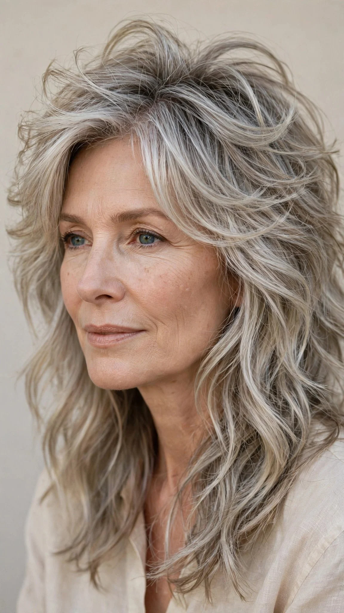 Airy Long Shag for Fine Hair