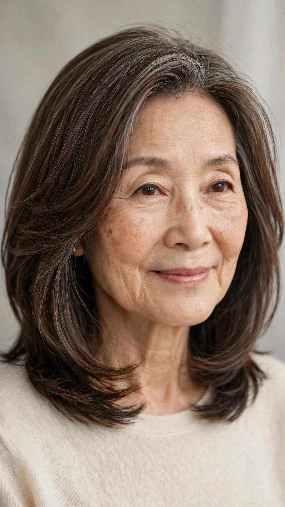 Layered Lob Skimming the Collarbone