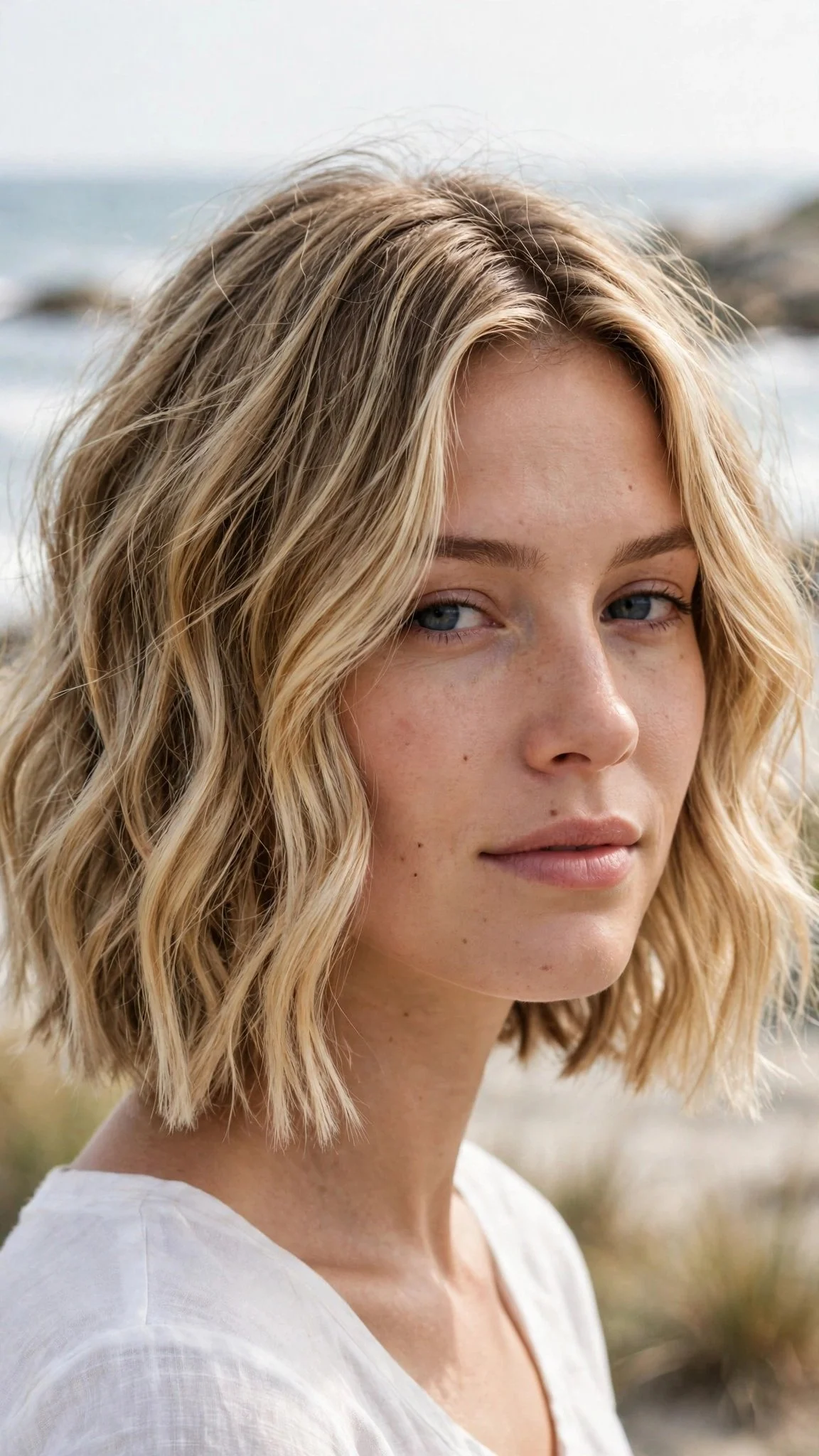 Beachy Wave French Bob