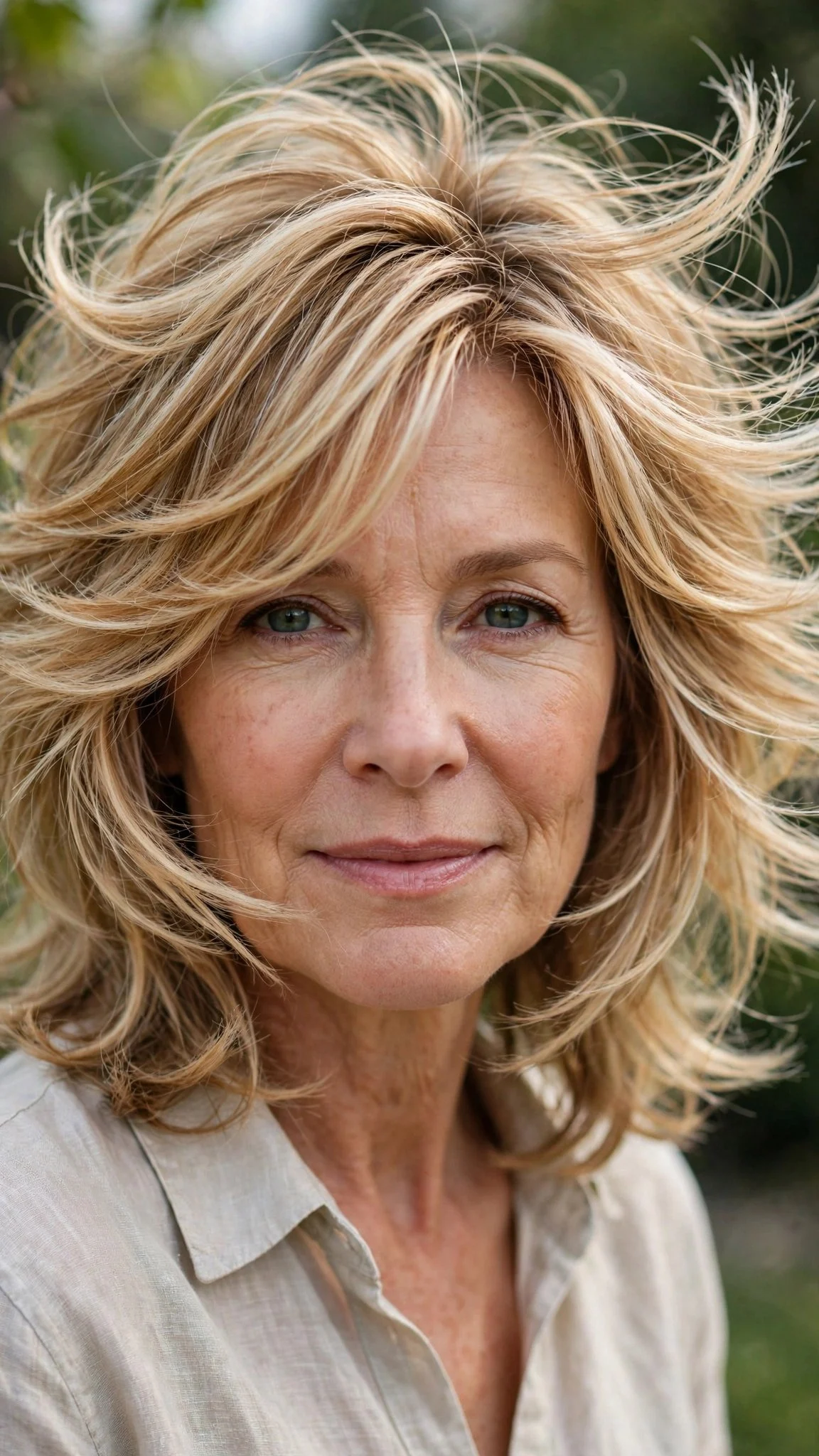 Airy Feathered Cut with Highlights