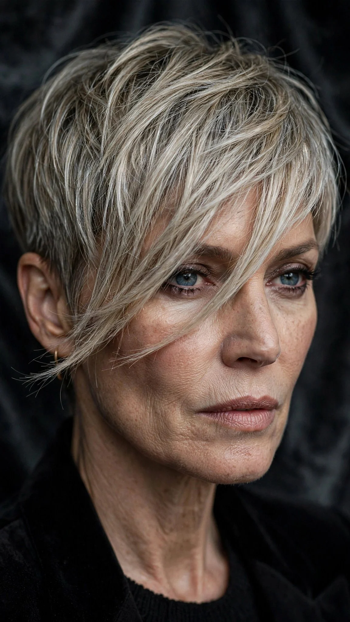 Pixie With Long Dramatic Fringe