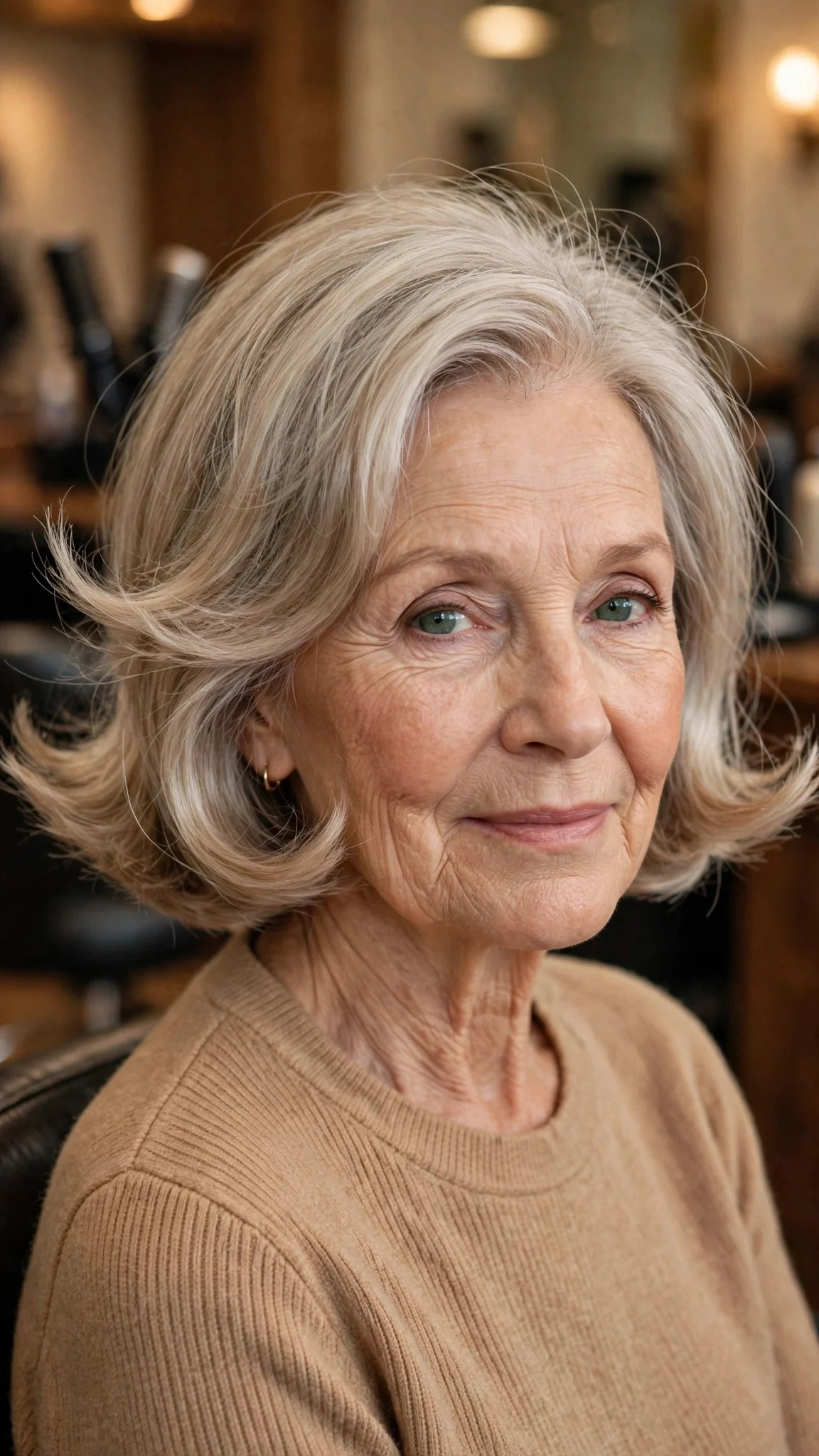 Neck-Length Bob with Flipped Ends