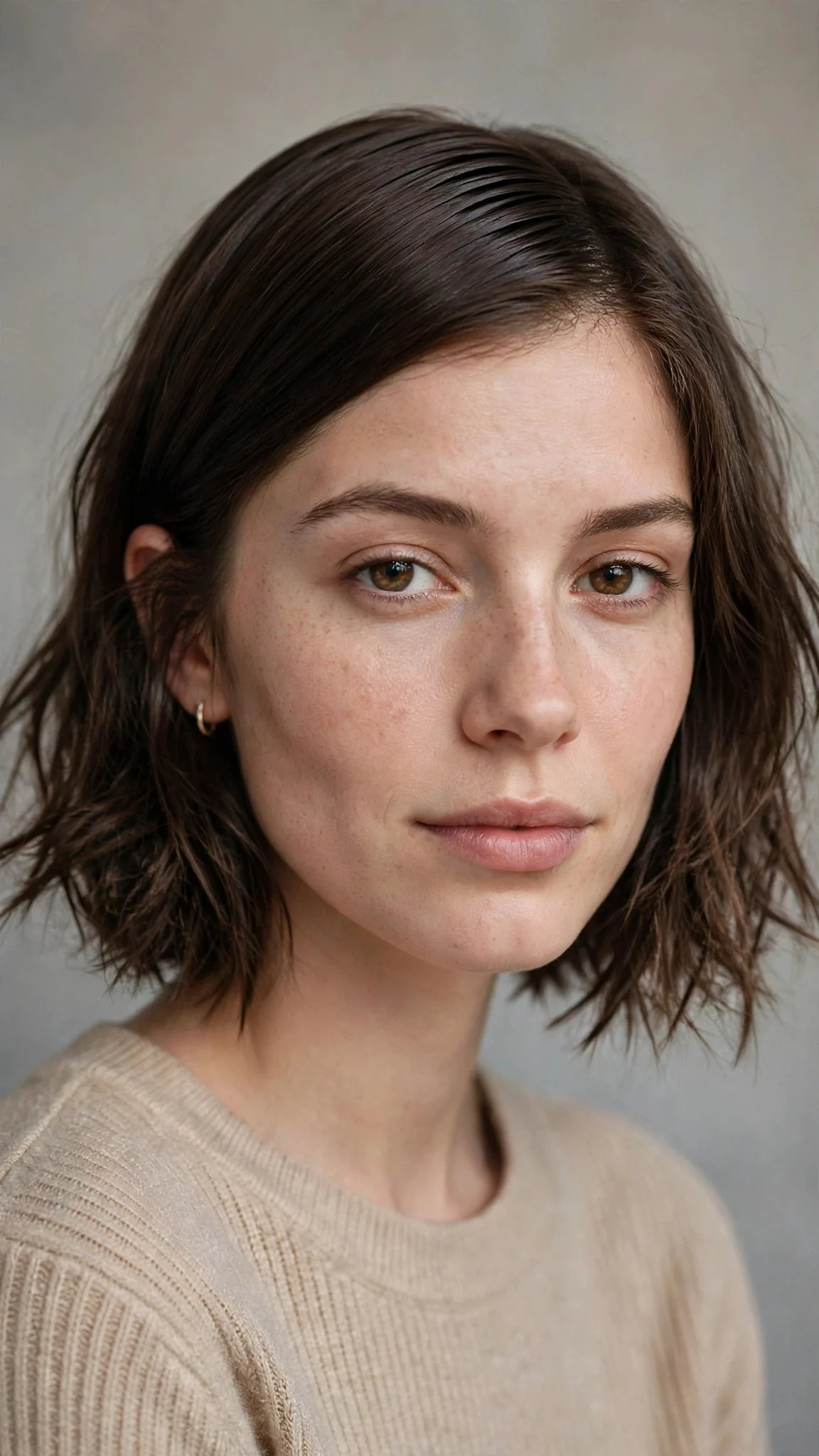 Sleek-Top Tousled-End Choppy Bob