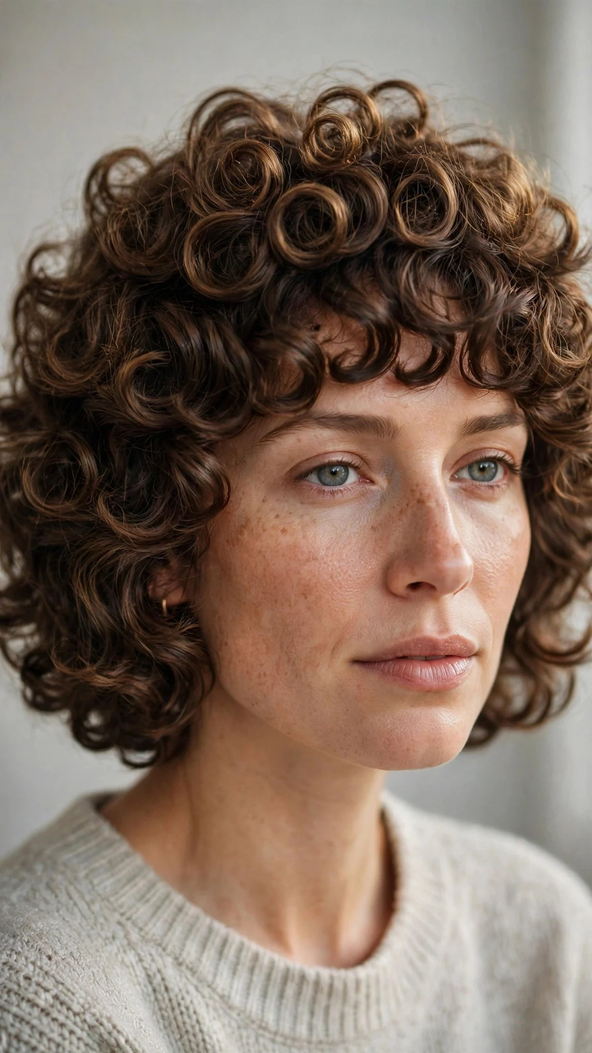 Curly Layered Bob