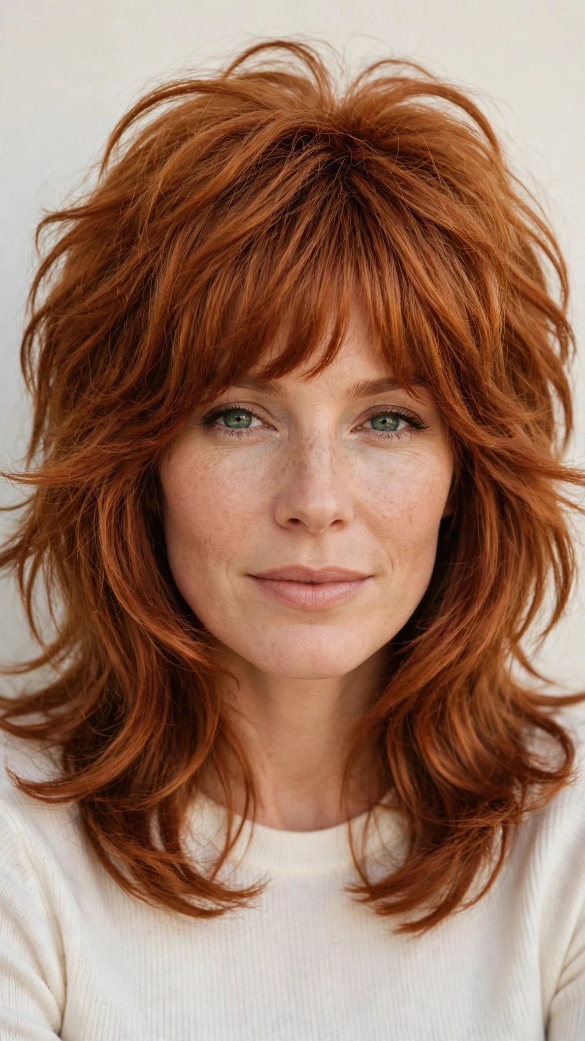 The Tousled Shag with Bardot Bangs