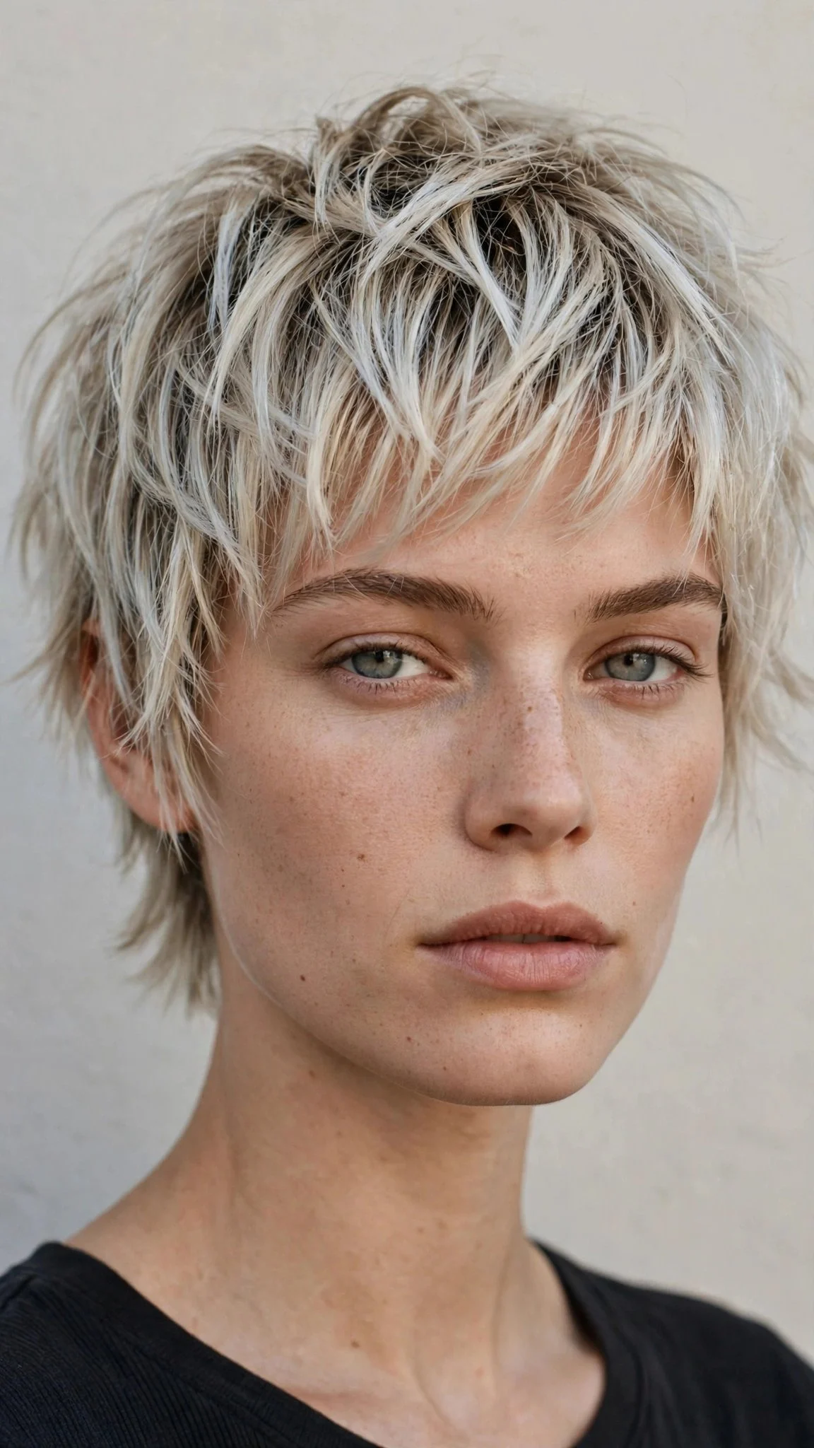 Platinum Balayage Short Shag