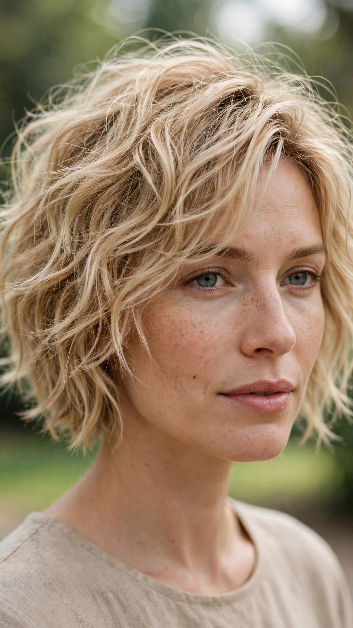 Tousled Short Bob