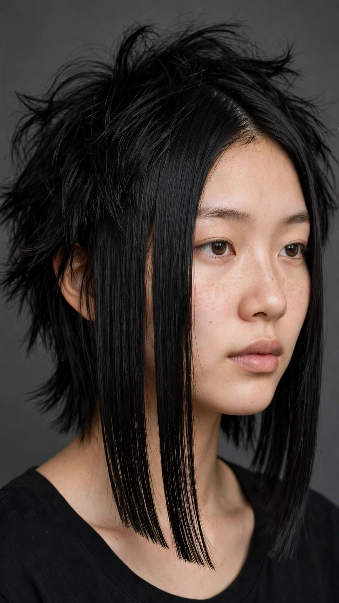 Blunt Front, Choppy Back Inverted Bob