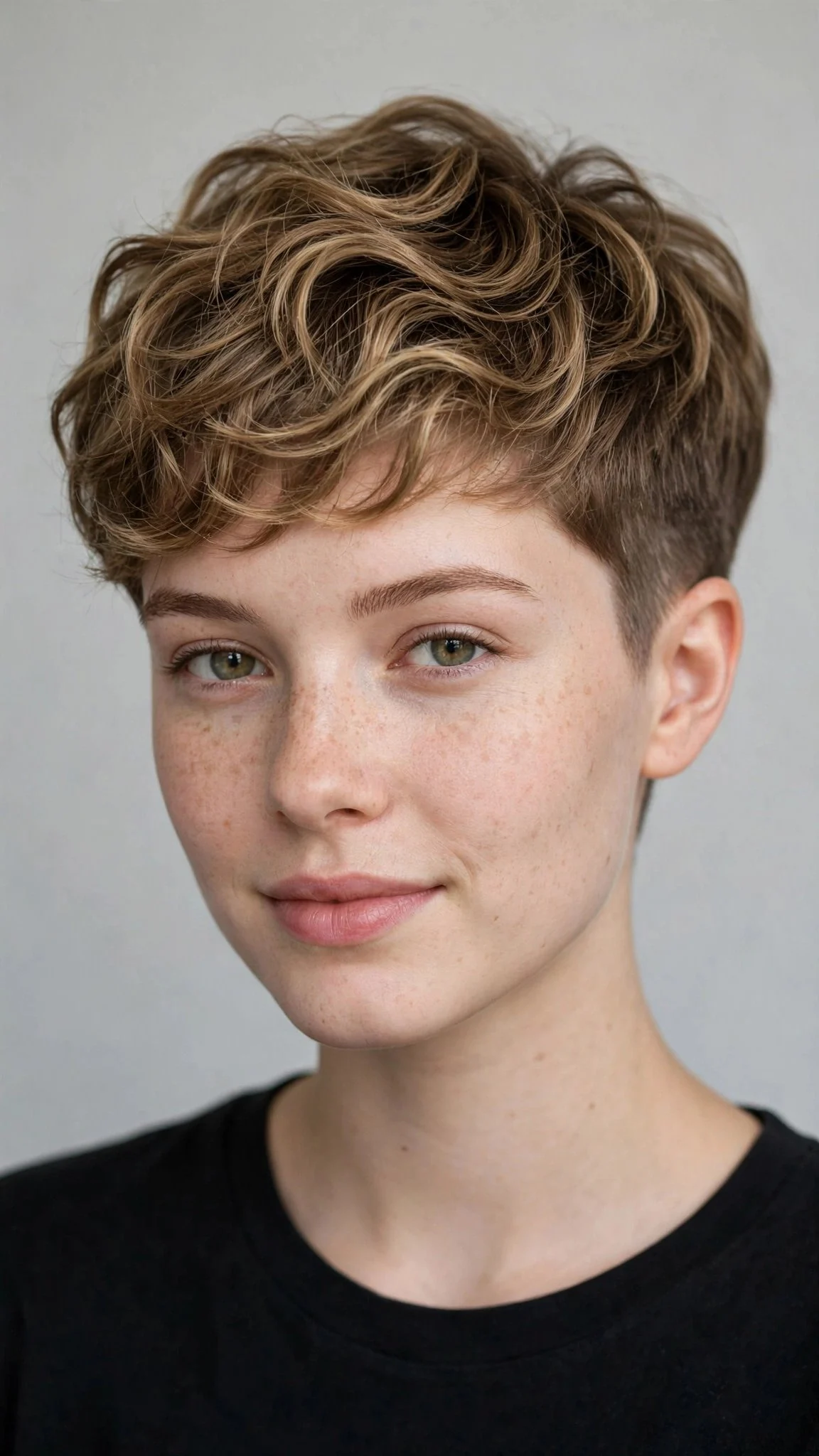 Tapered Wavy Pixie