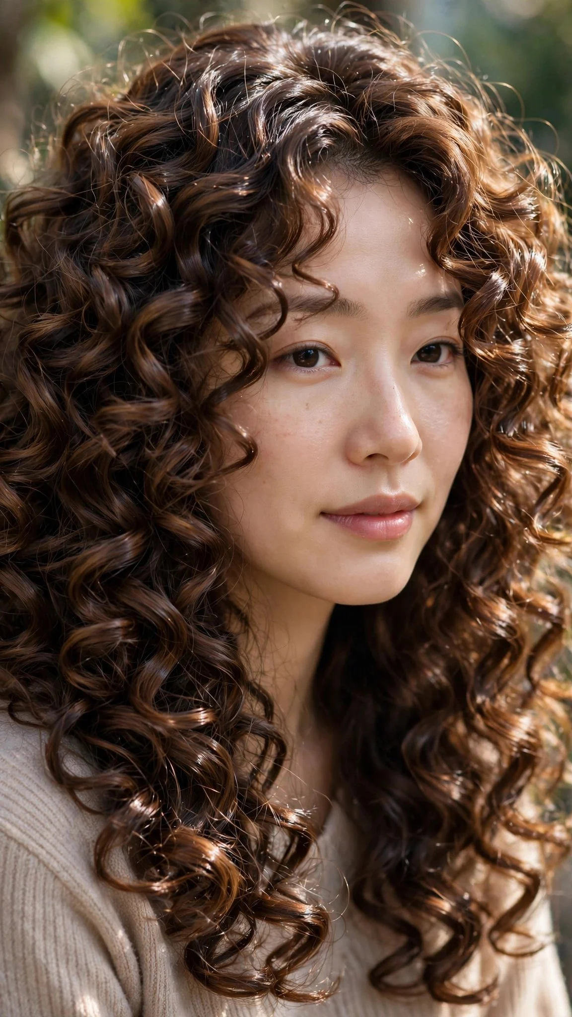 Bouncy Perm Curls