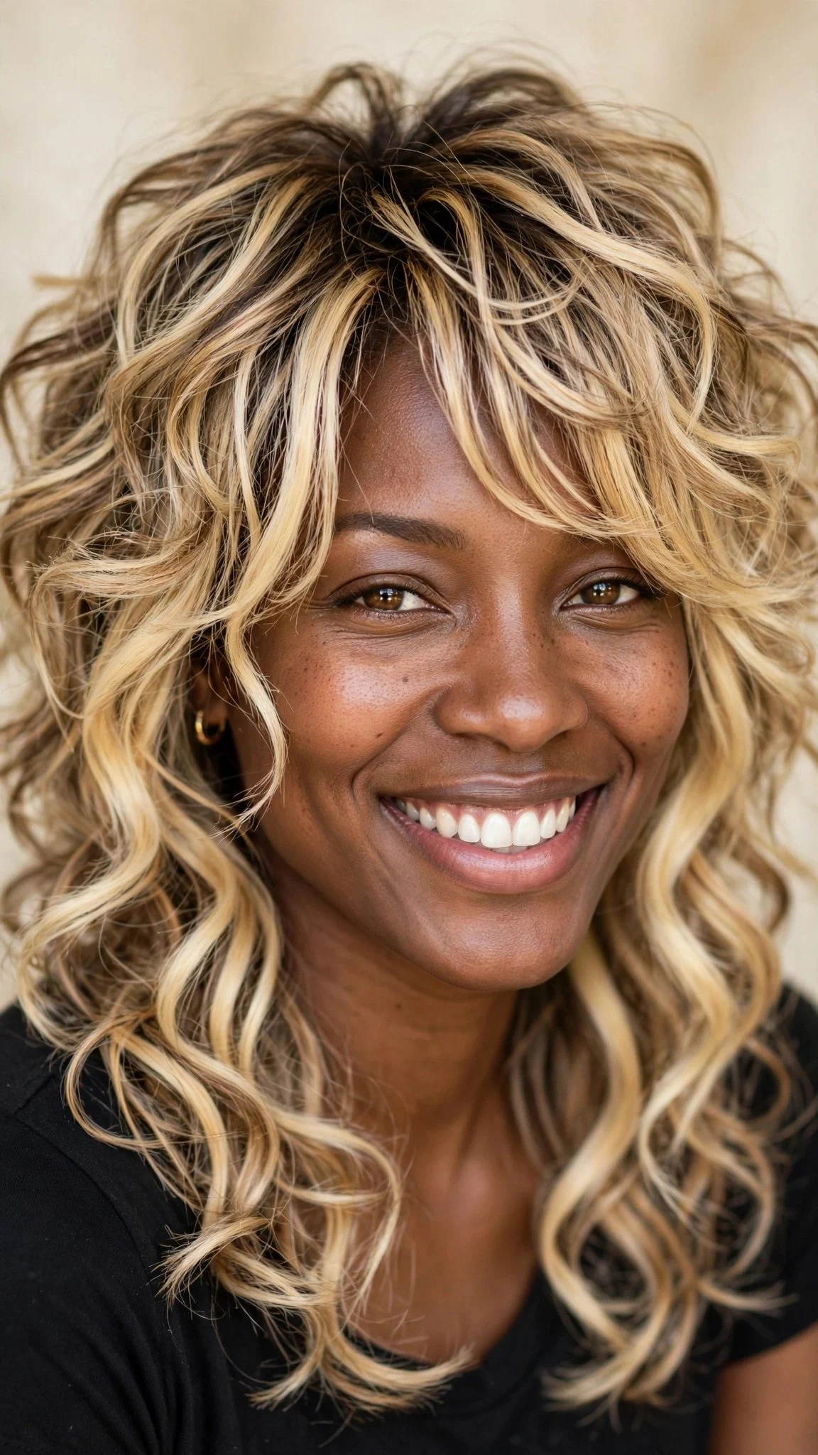 Dimensional Balayage Blonde Shag