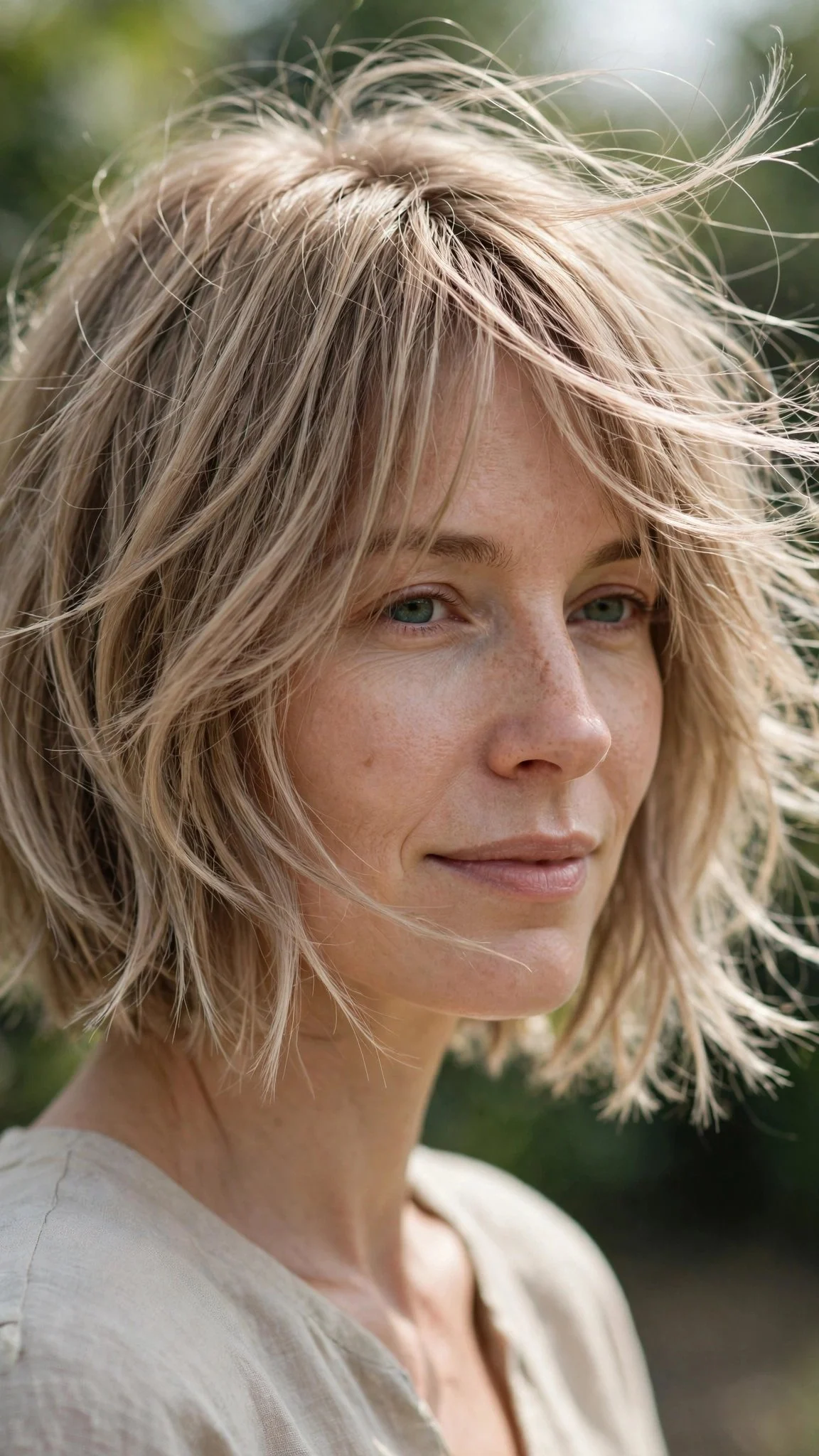Razor-Cut Choppy Bob