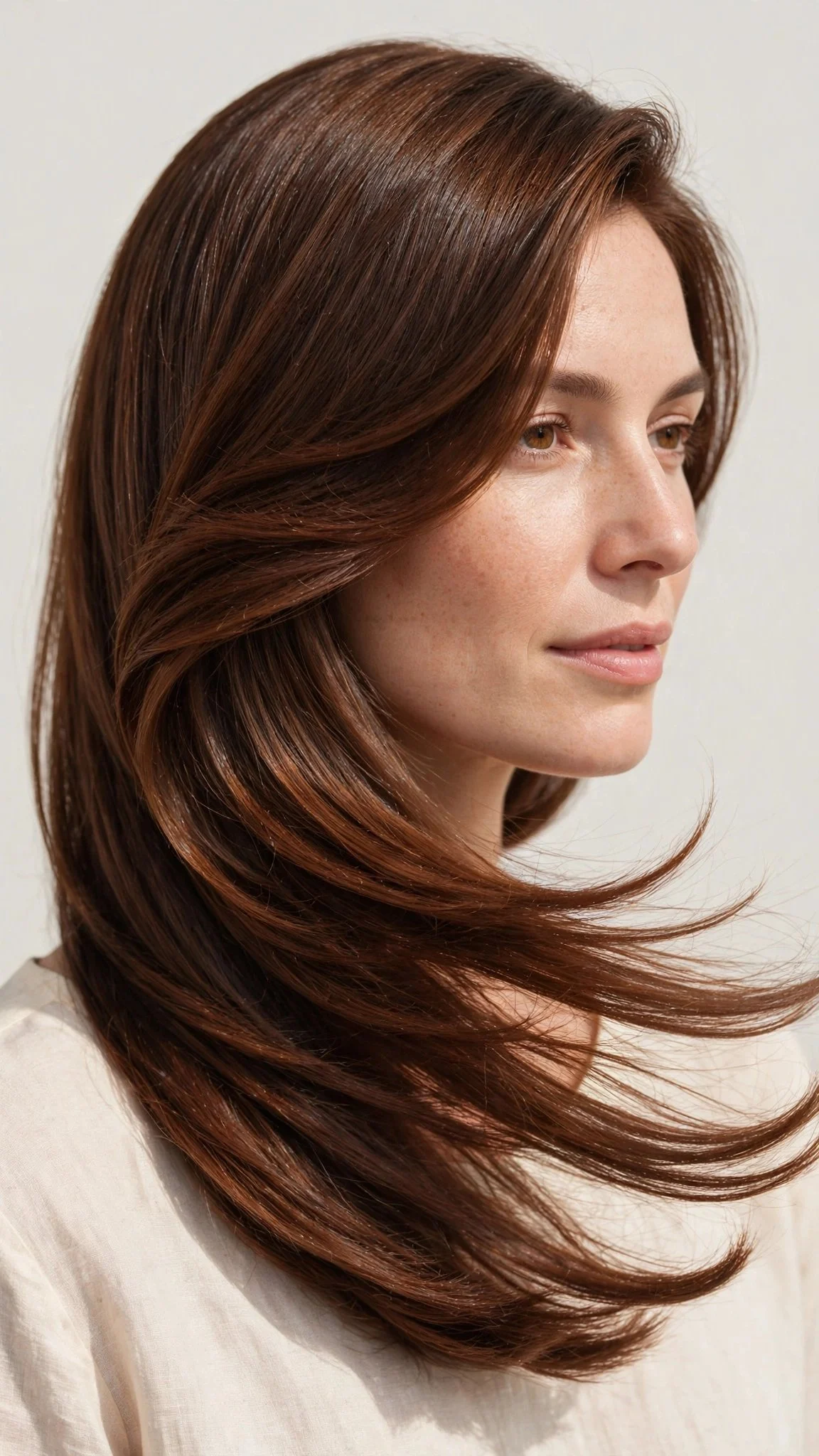 The Swoopy Side-Swept Shoulder Cut