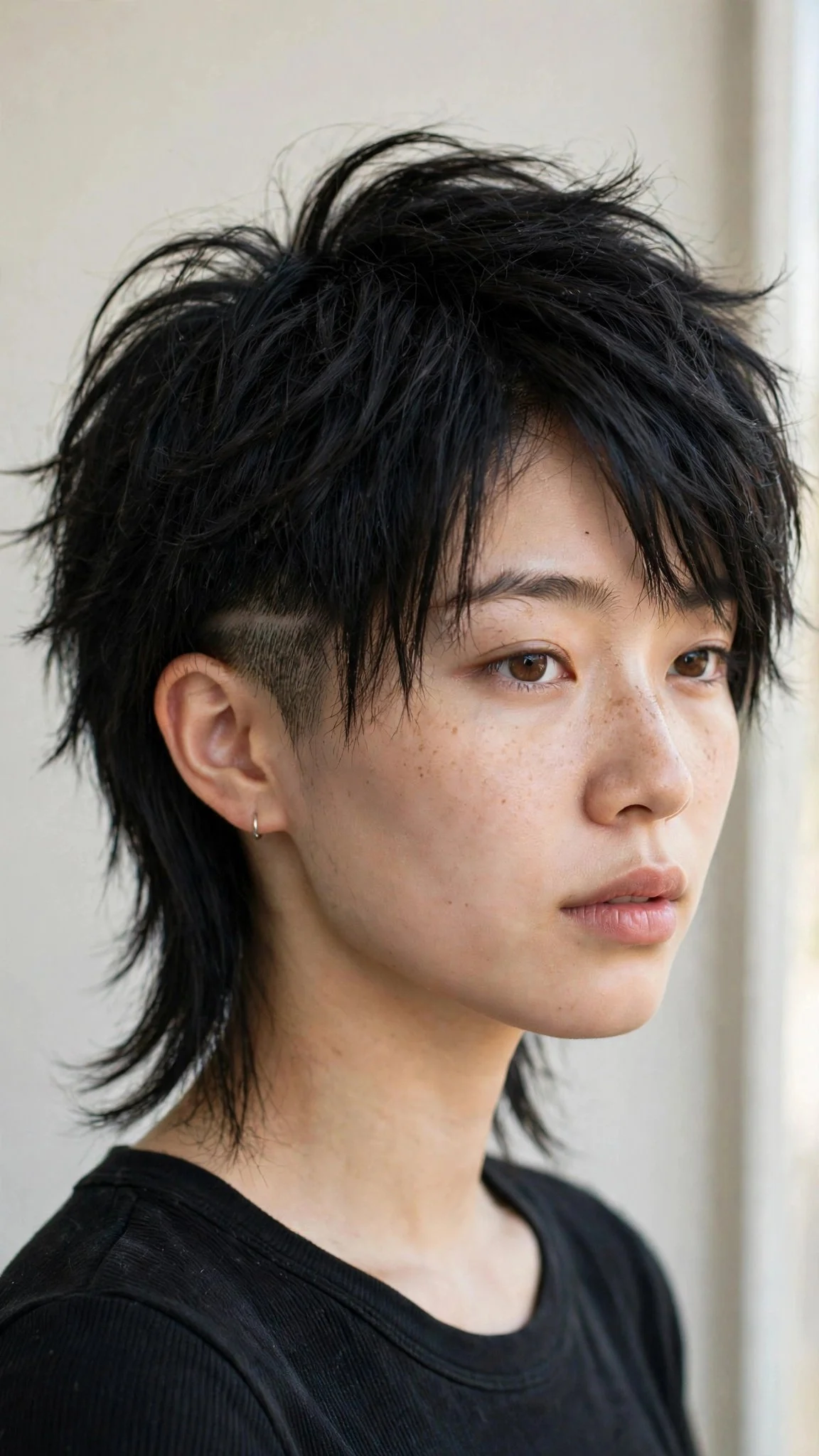 Edgy Wolf Cut with an Undercut